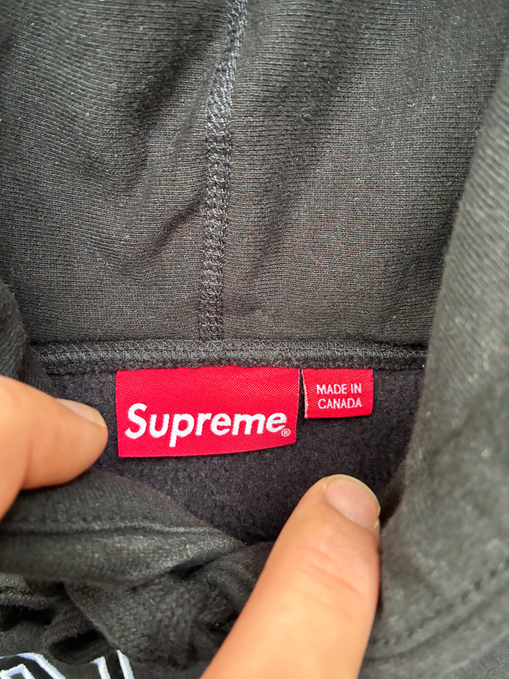 Supreme “NOIR TAILLE” Hoodie (S)