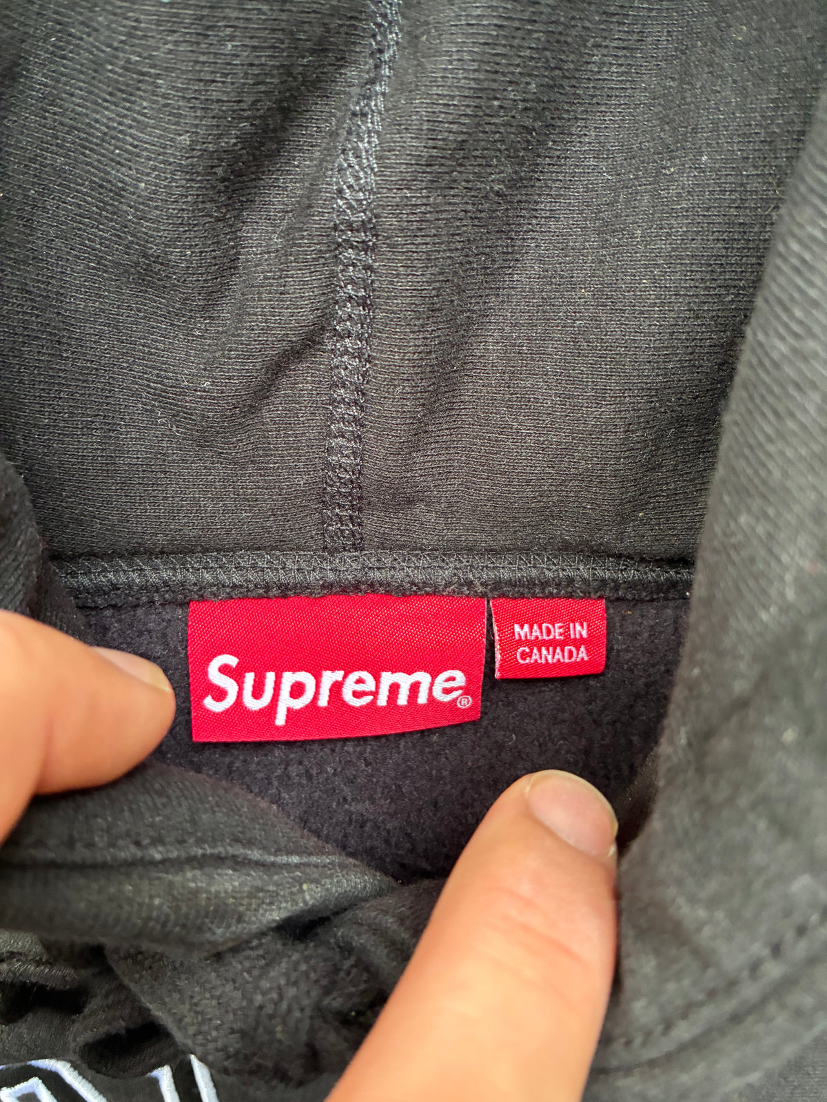 Supreme “NOIR TAILLE” Hoodie (S)