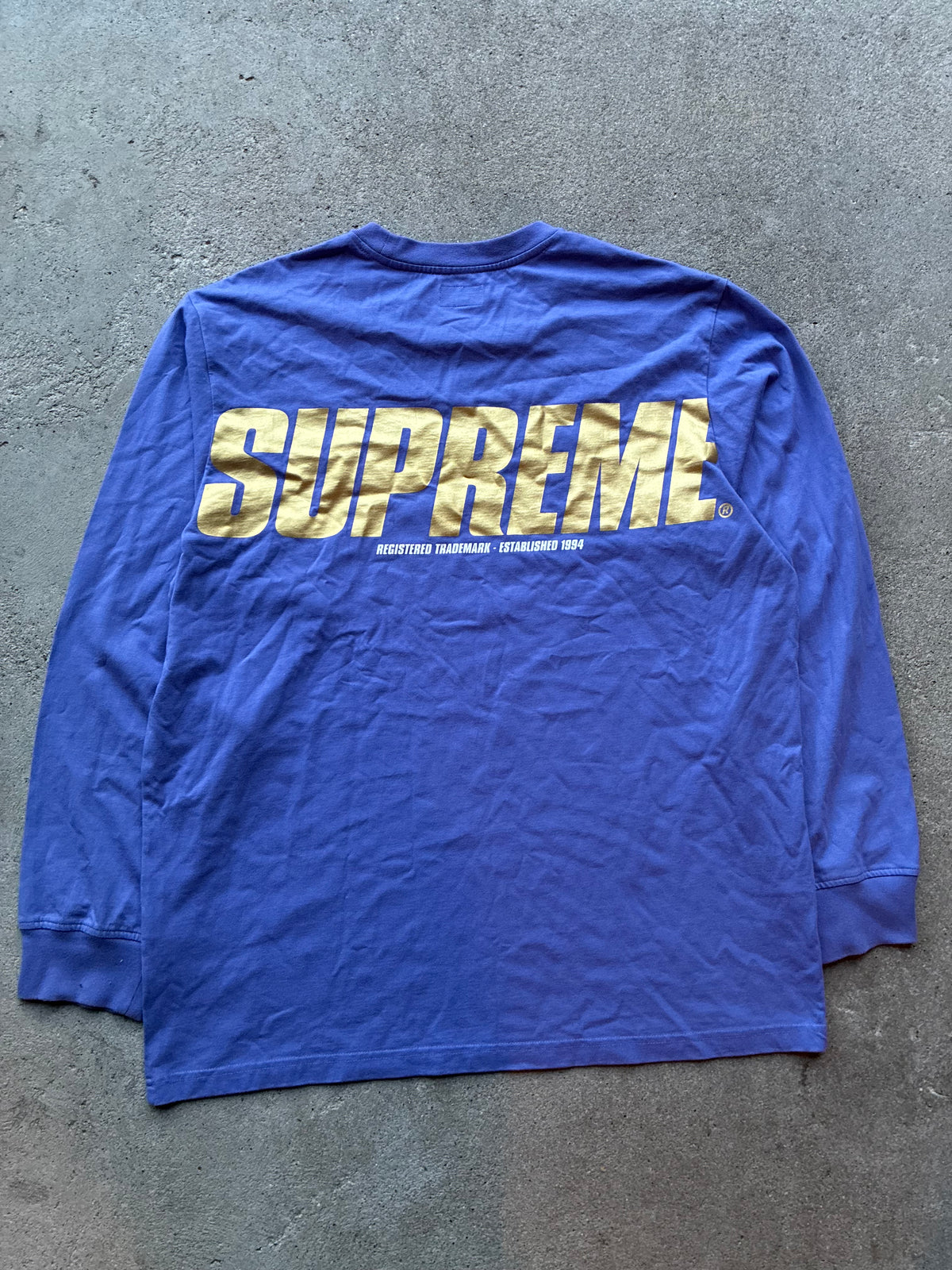 Supreme “TRADEMARK LOGo”  long sleeve (XL)