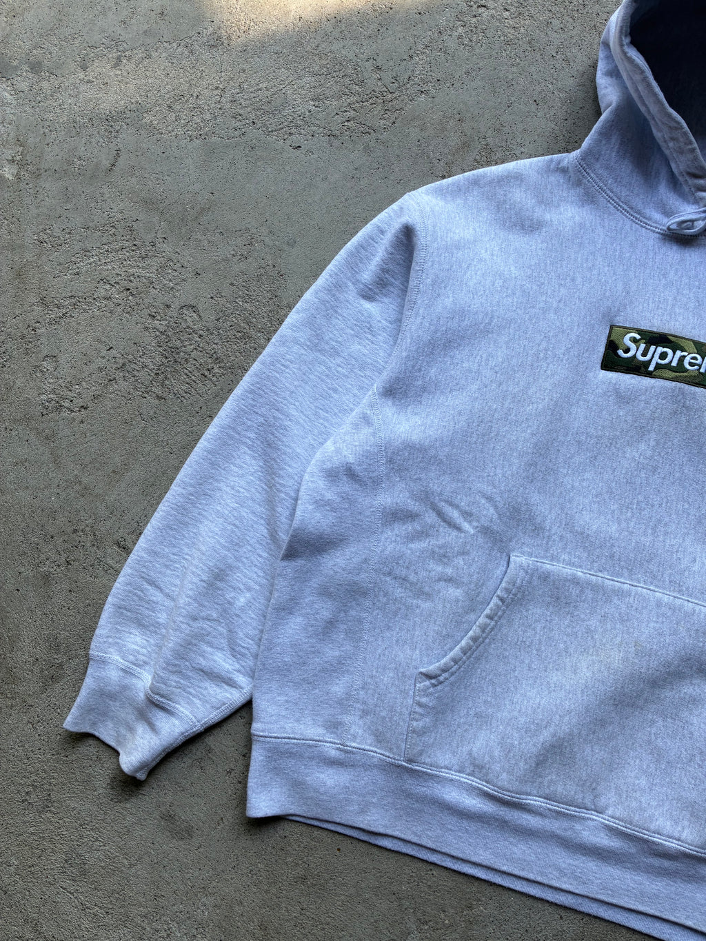 Supreme “BOX LOGO CAMO FW23” Hoodie (M)
