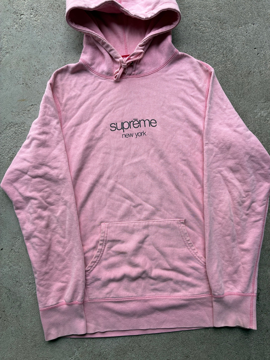 Supreme “PINK NEW YORK” Hoodie (M)