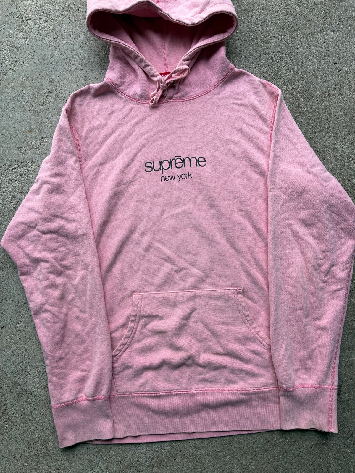 Supreme “PINK NEW YORK” Hoodie (M)