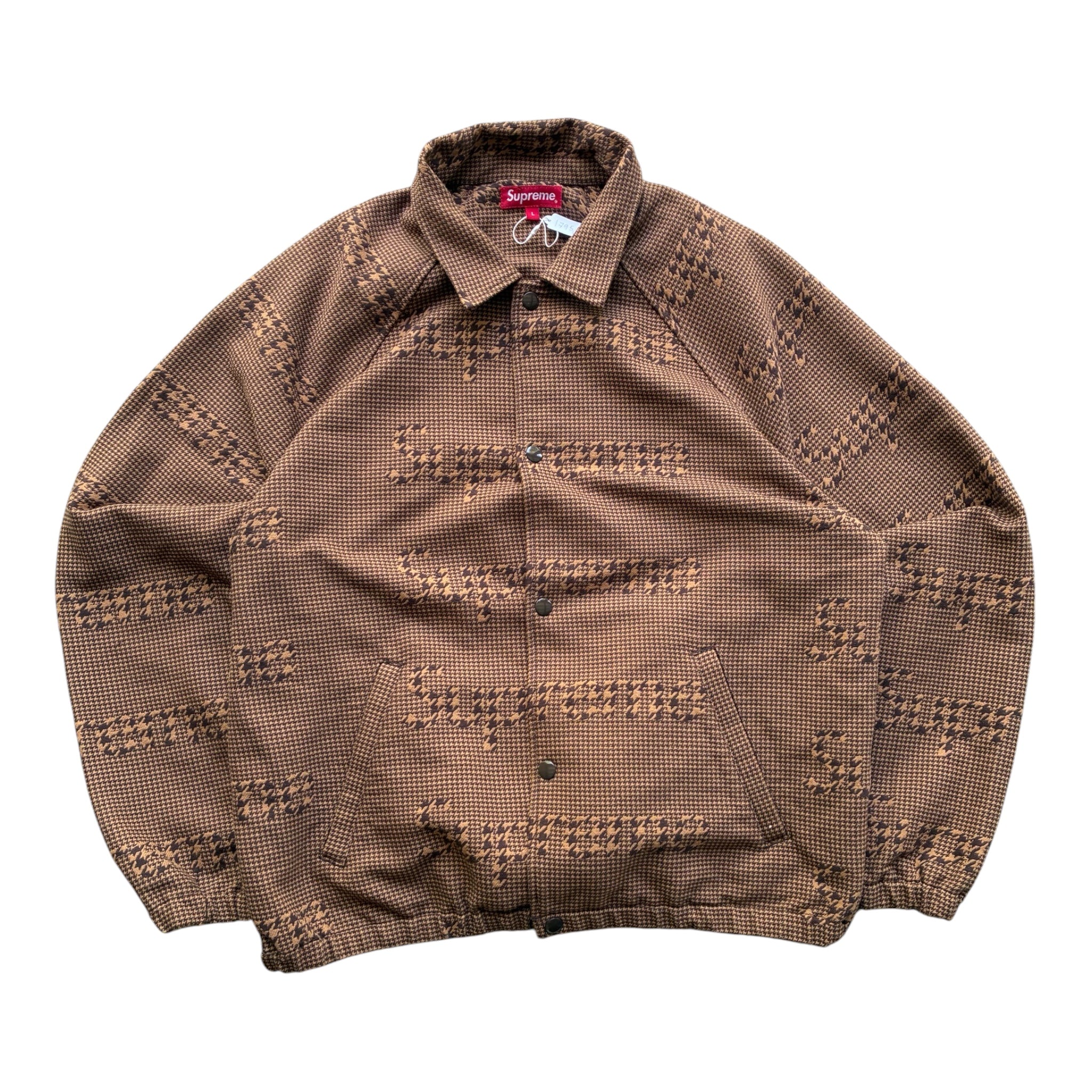 Supreme “HOUNDSTOOTH LOGO” Jakke (L)