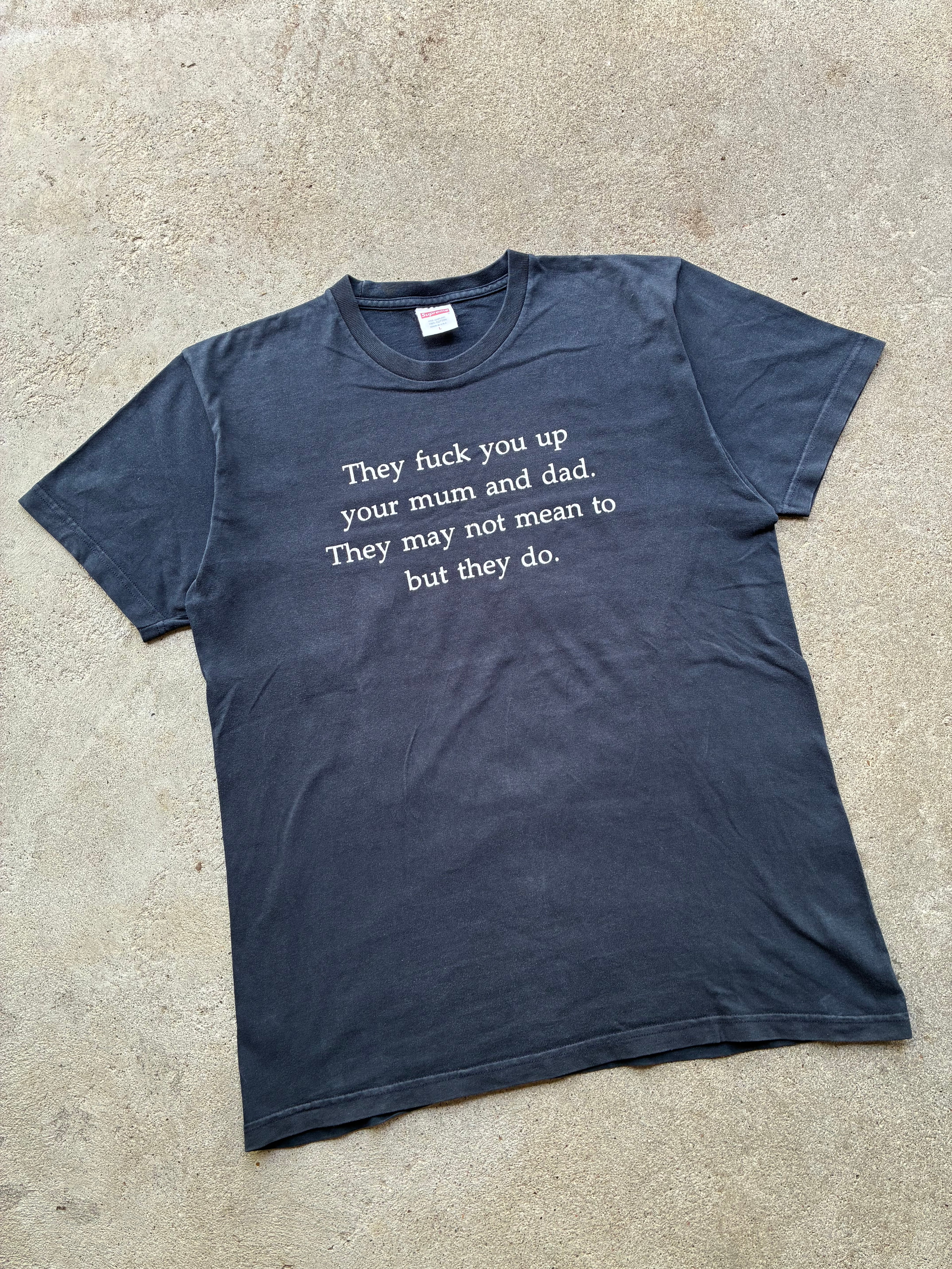 Supreme “THEY FUCK YOU UP” Tee (L)