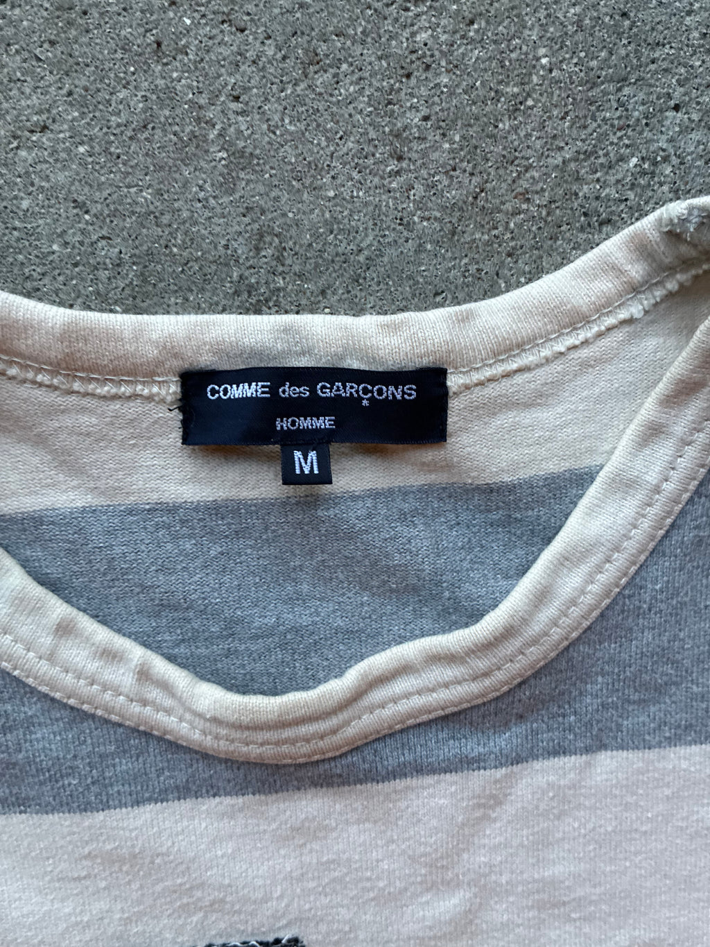 Stripped Comme des garçons Homme “RIPPED” Long Sleeve (M)