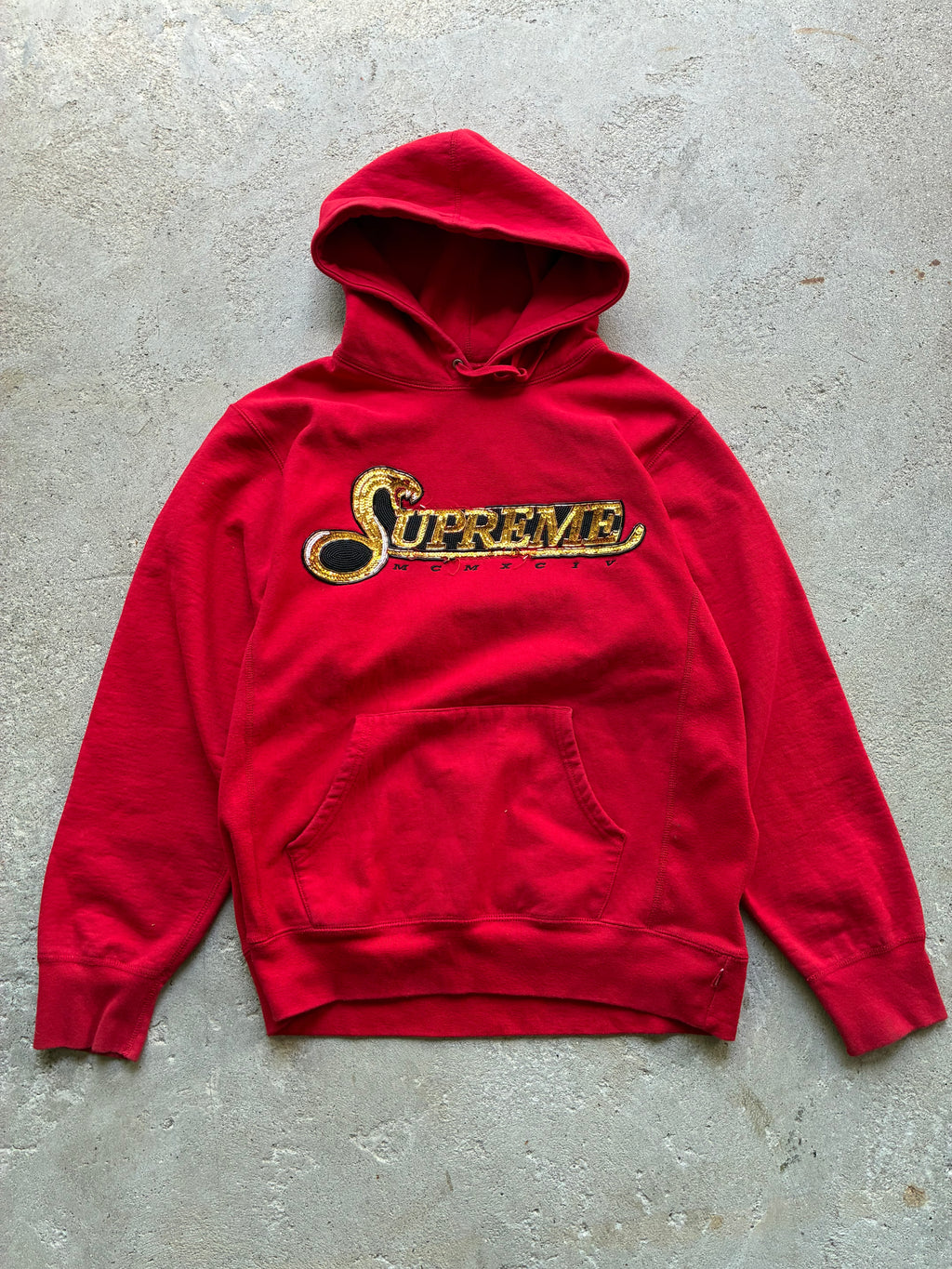 Supreme “SEQUIN VIPER” Hoodie (L)