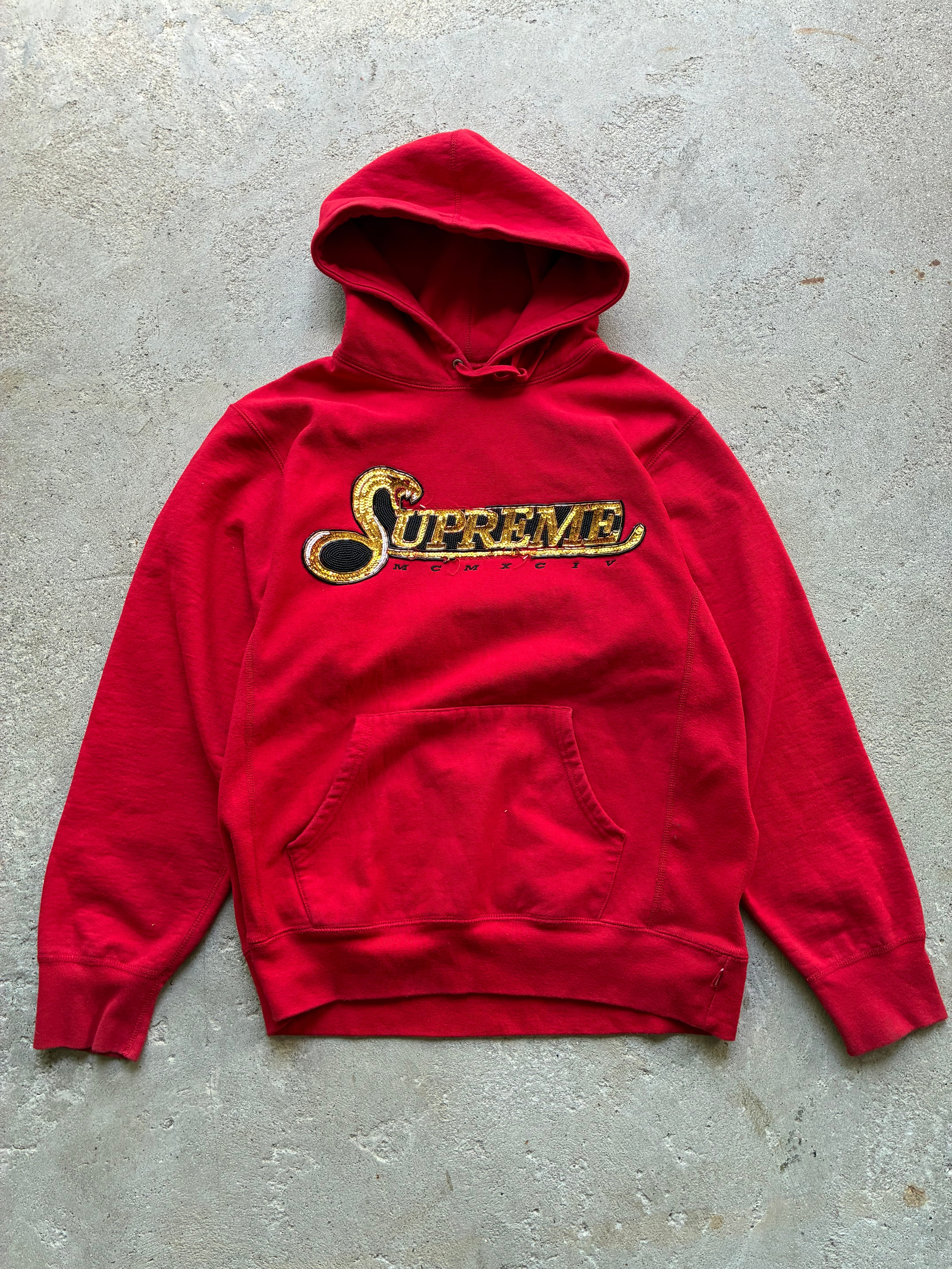 Supreme “SEQUIN VIPER” Hoodie (L)
