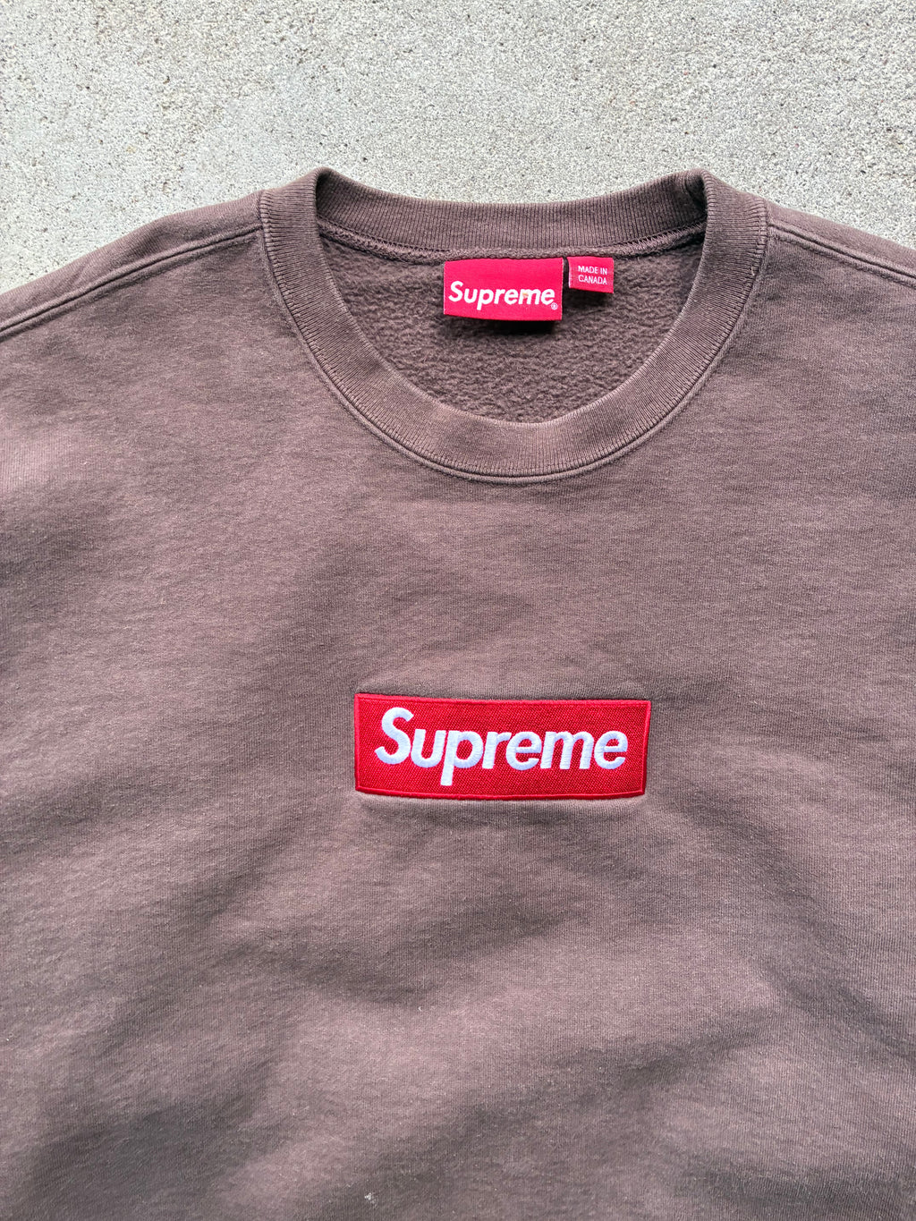 Supreme “ BROWN BOX LOGO” Crewneck (M)