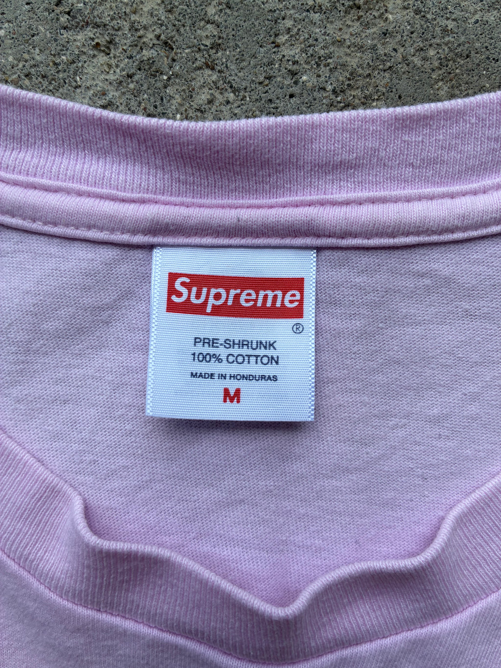 Supreme “CONNECT LIGHT PINK FW24” tee (M)