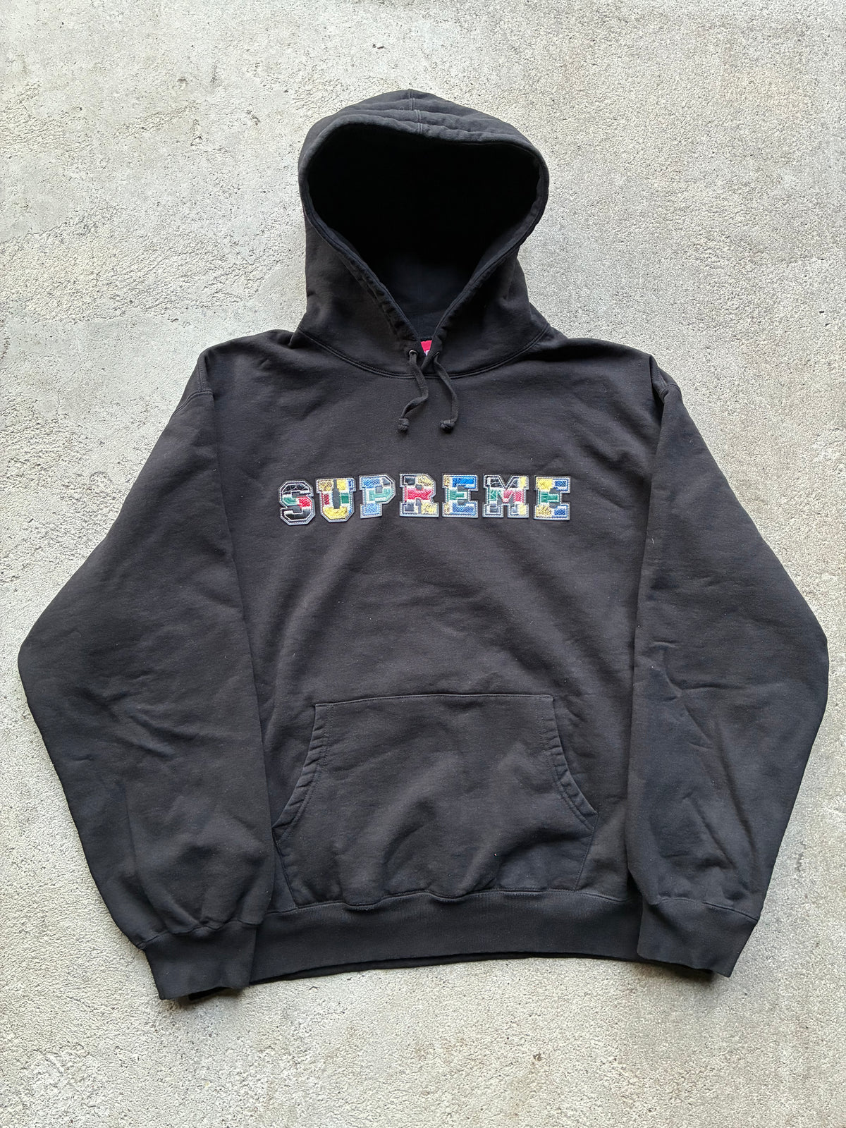 Supreme “COLLEGIATE PATCHWORK” Hoodie (XL)