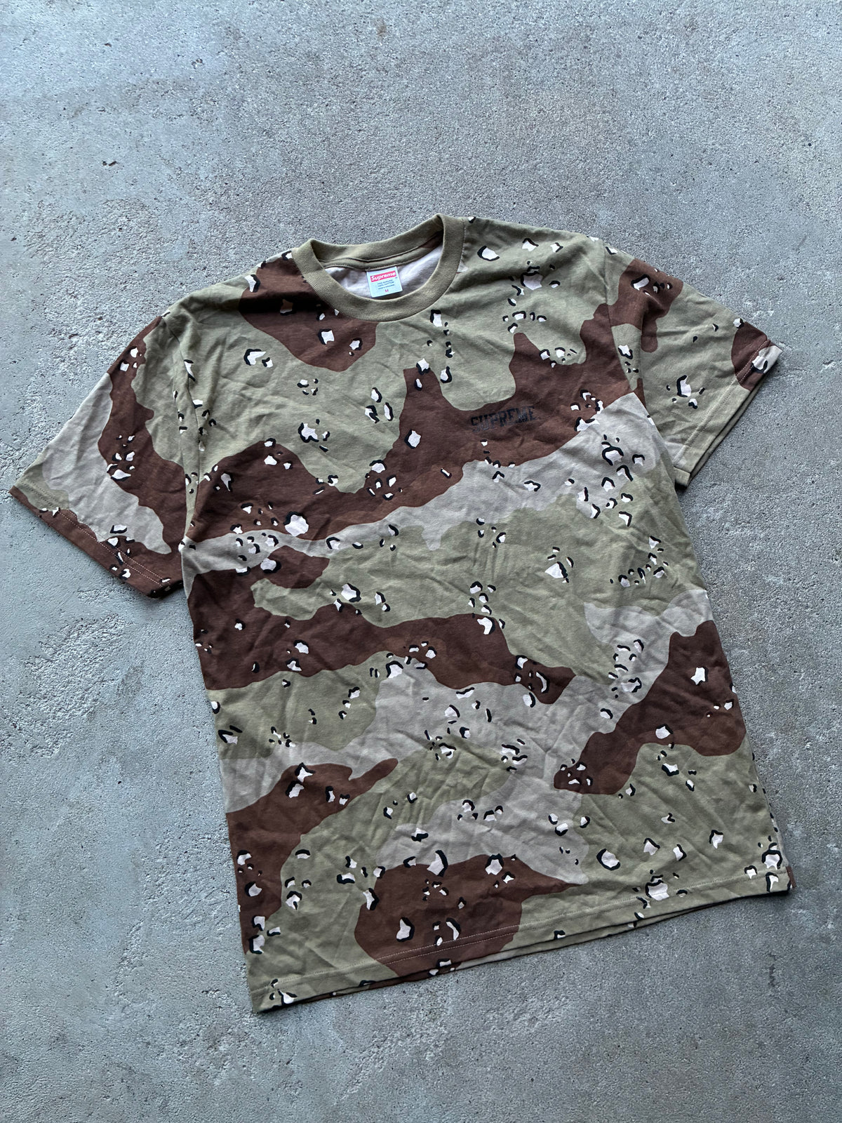 supreme “MIKE KELLEY CHOCLATE CHIP CAMO” Tee (M)