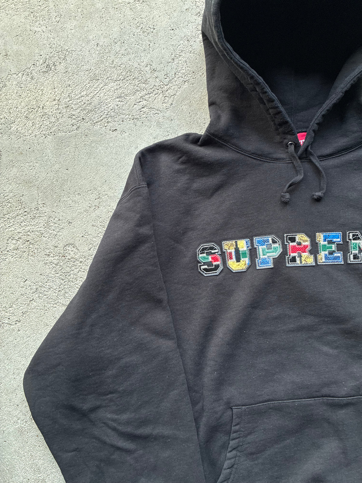Supreme “COLLEGIATE PATCHWORK” Hoodie (XL)