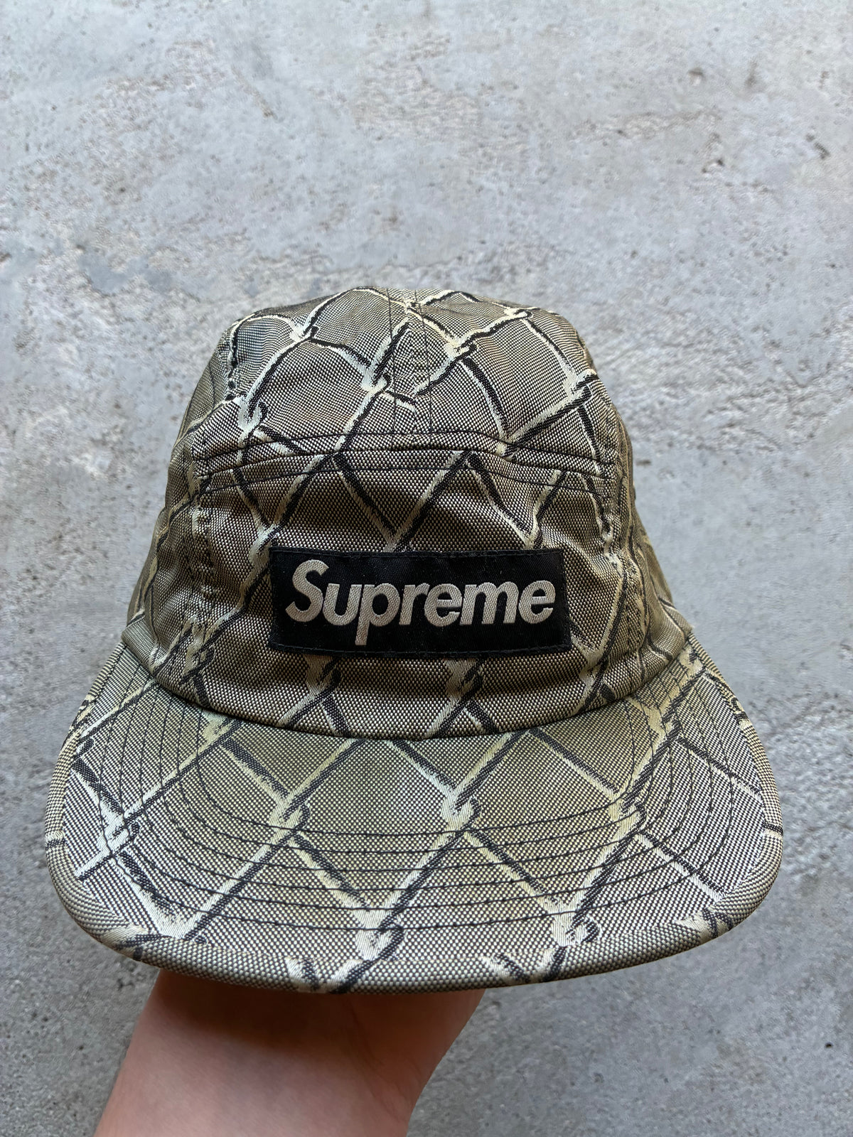 Supreme “CHAIN LINK FW14” Camp Cap (Adjustable)