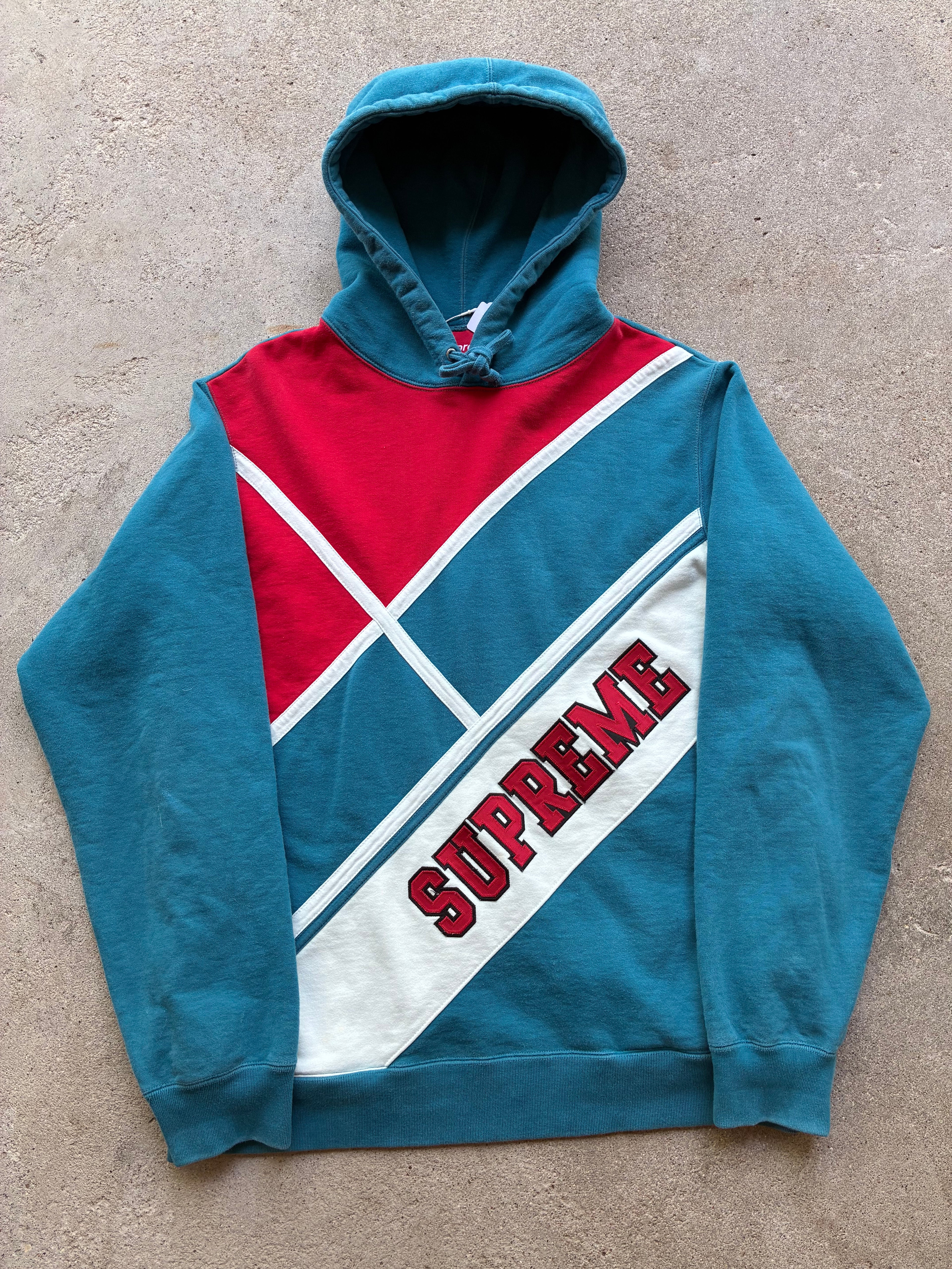 Supreme “DIAGIONAL” Hooded Sweatshirt (L)