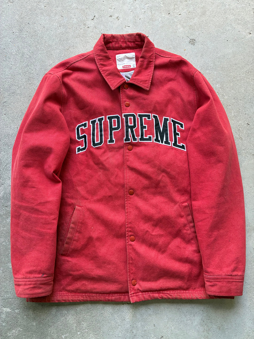 Supreme “DENIM ARC LOGO FW13” Jakke (XL)