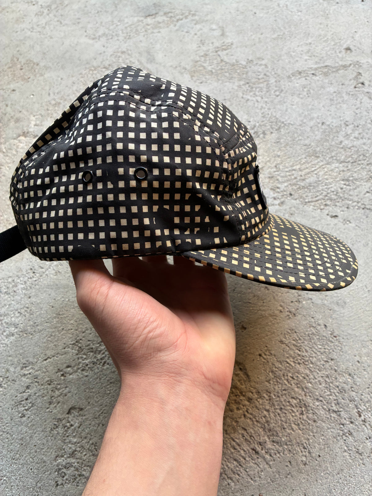 Supreme “GRID CAMO” Camp Cap (Adjustable)