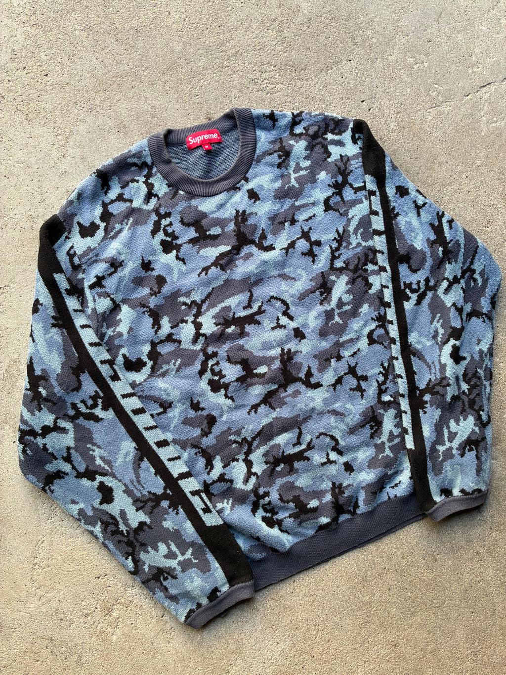 Supreme “SLEEVE STRIPE” Sweater (M)