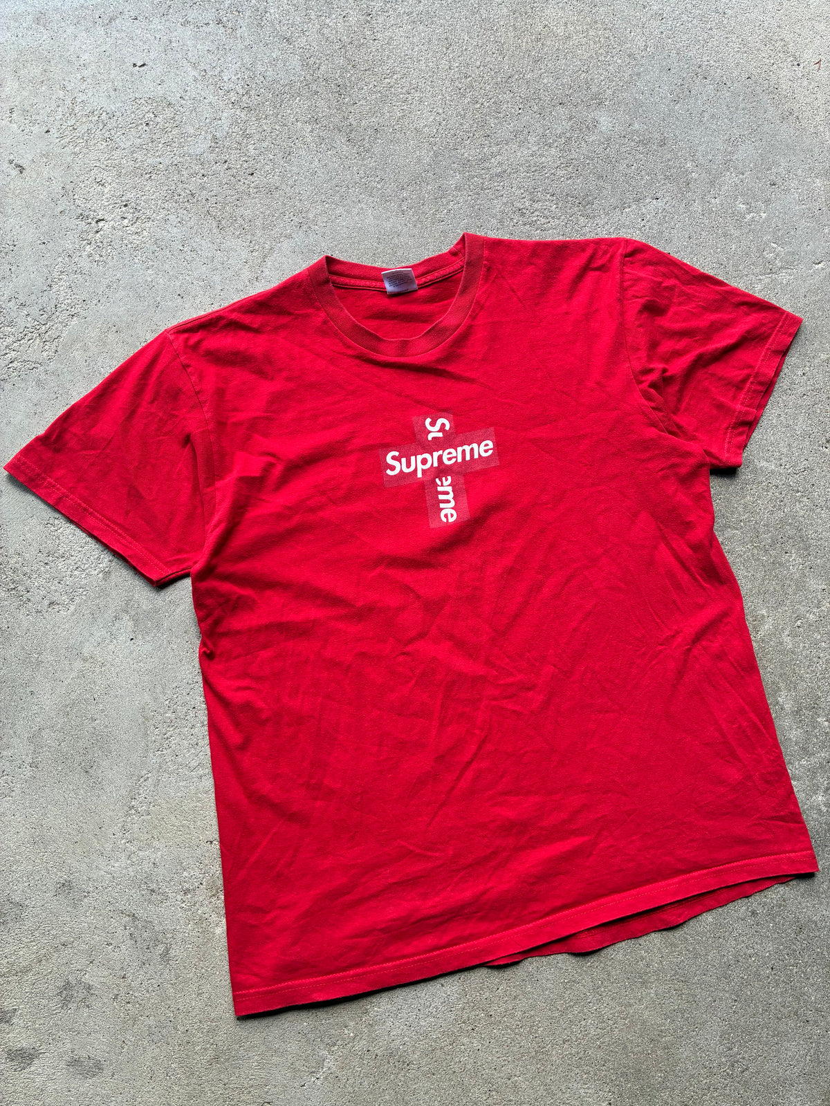 Supreme “CROSS BOX LOGO” Tee (L)