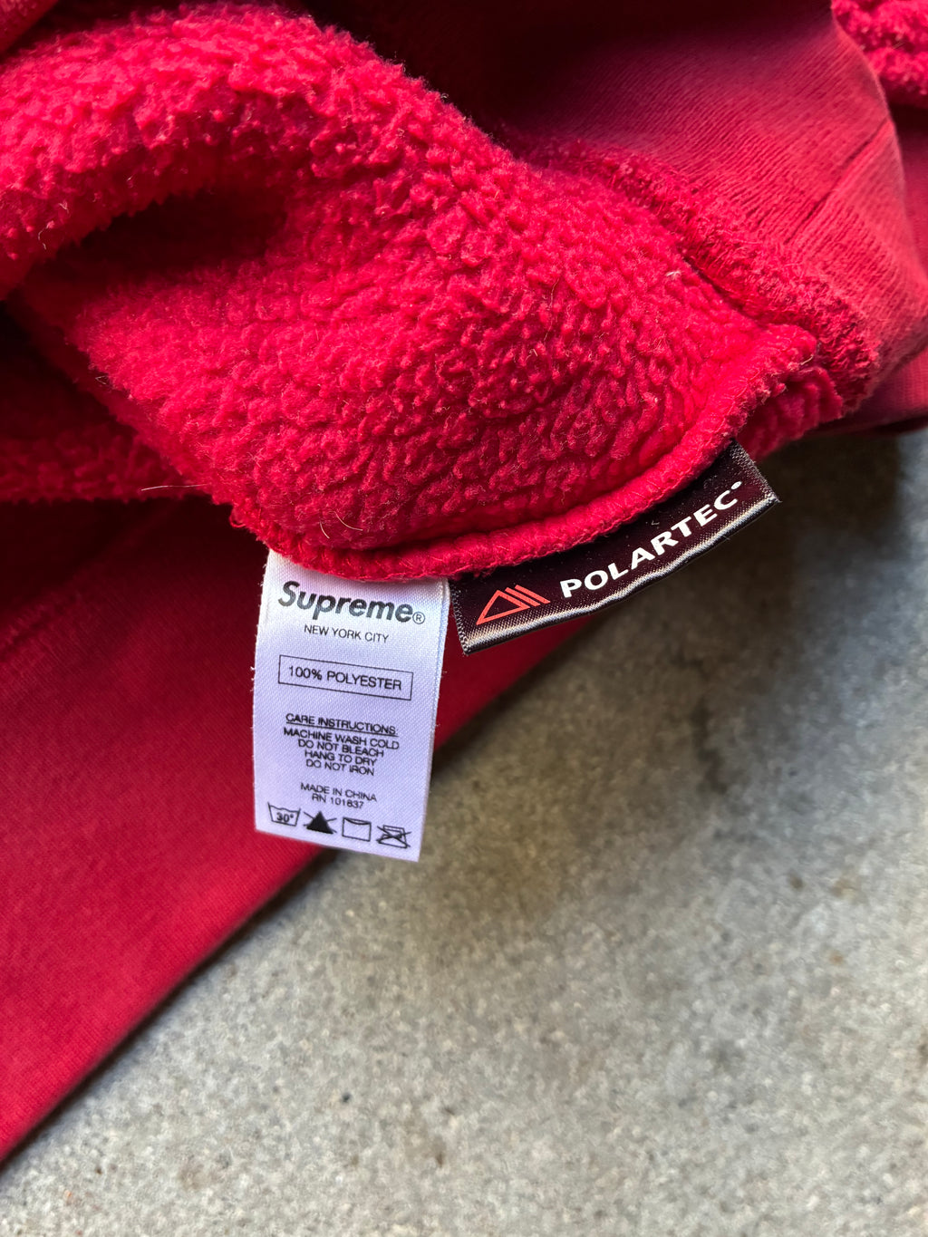 Supreme “POLARTEC DEEP PILE” Crewneck (M)