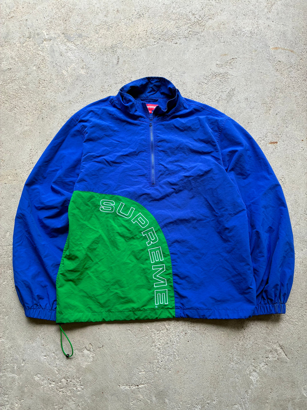 Supreme “CORNER ARC SS18” Half Zip Pullover (M)