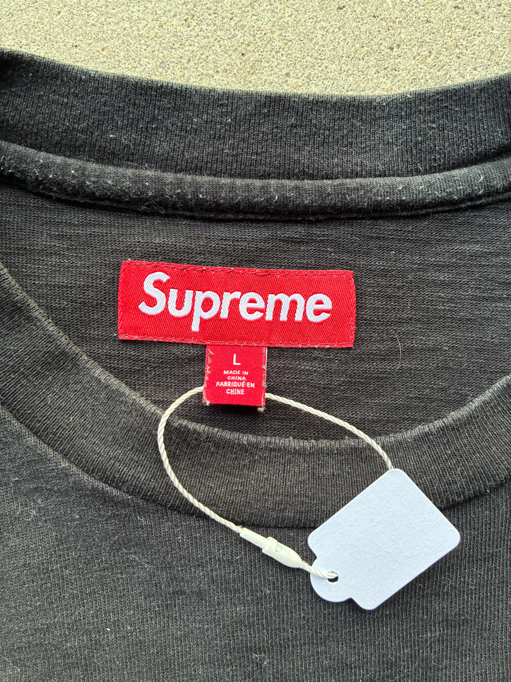 Supreme  “STENCIL EMBROIDERED SS24” Tee (L)