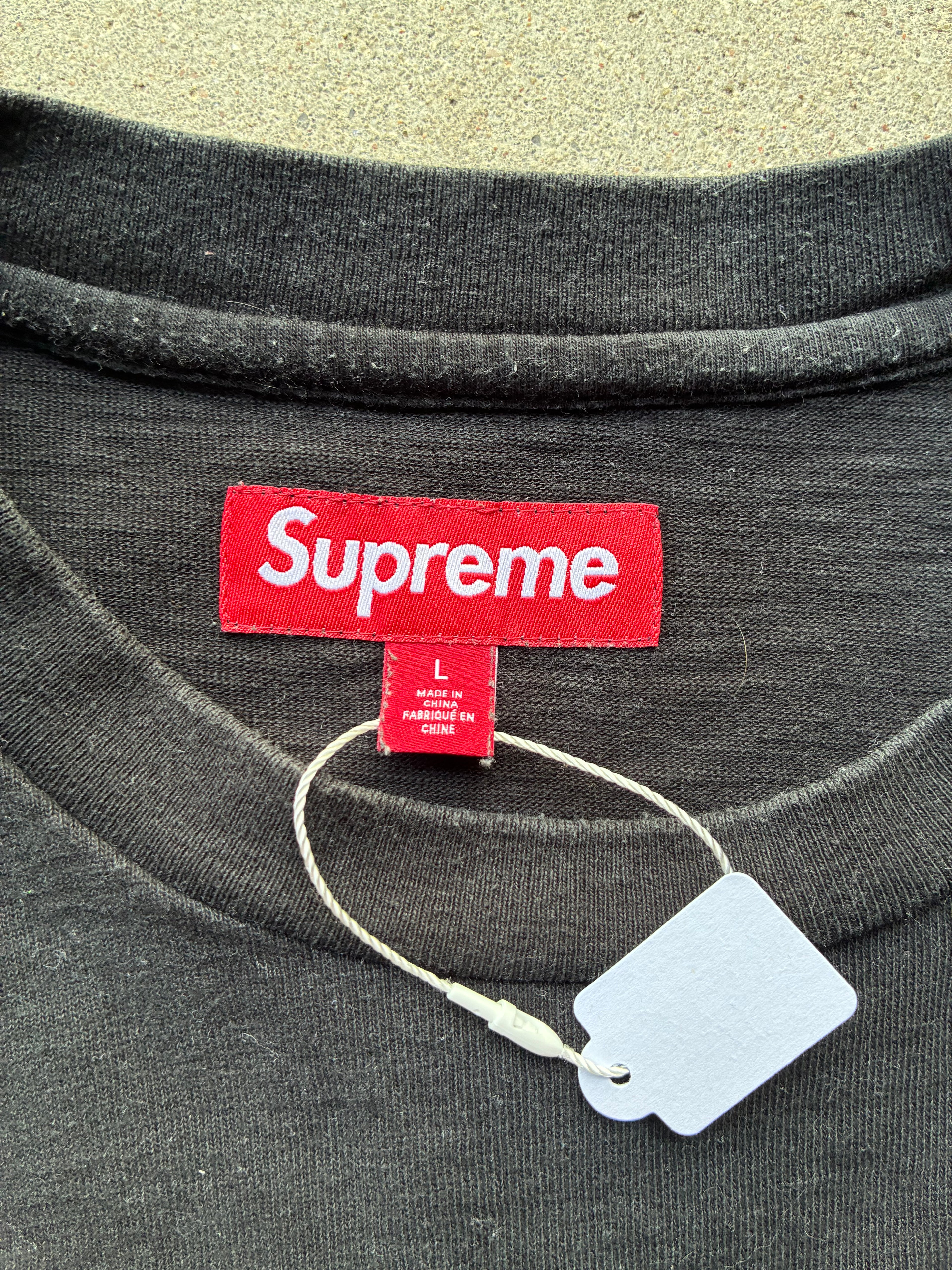 Supreme  “STENCIL EMBROIDERED SS24” Tee (L)