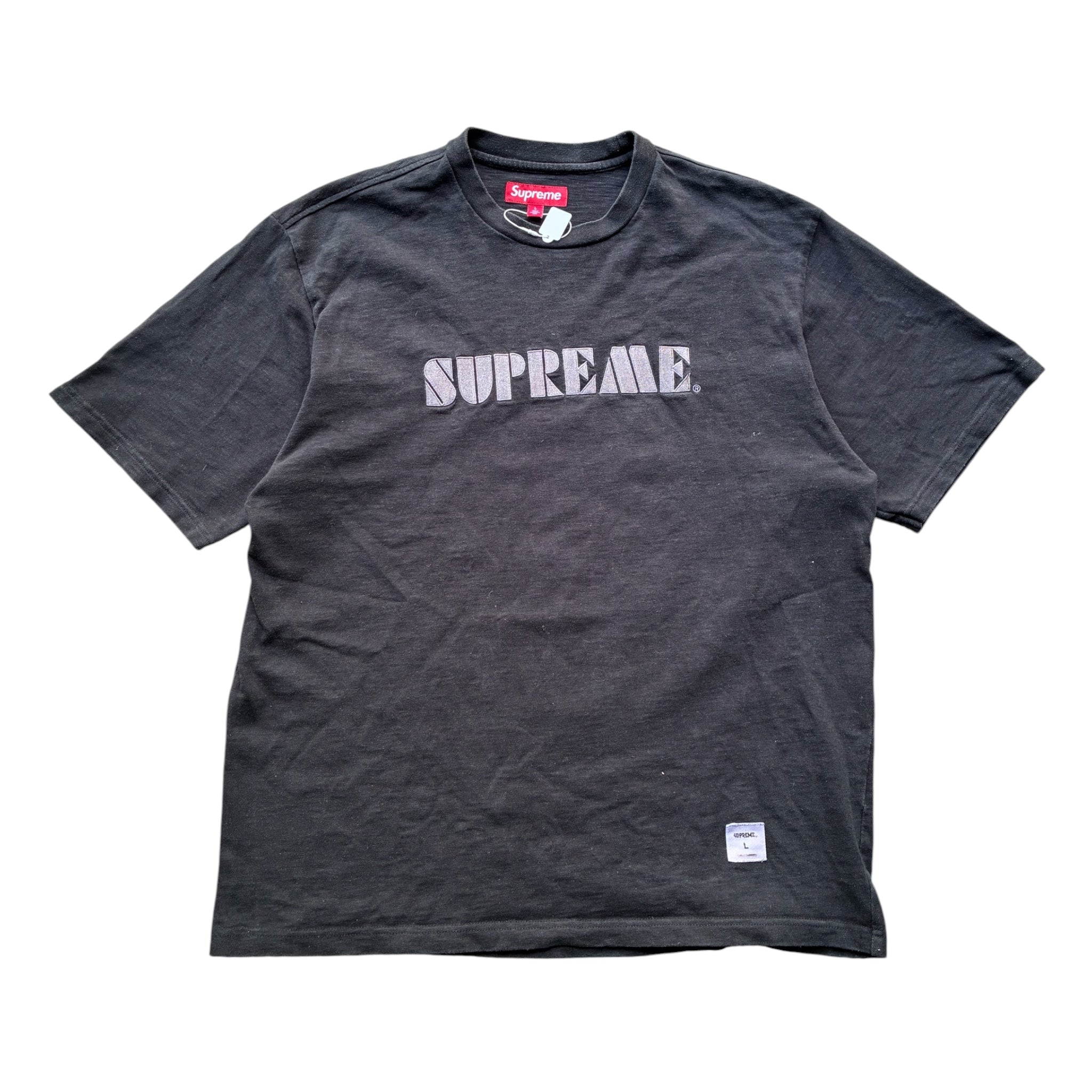 Supreme  “STENCIL EMBROIDERED SS24” Tee (L)
