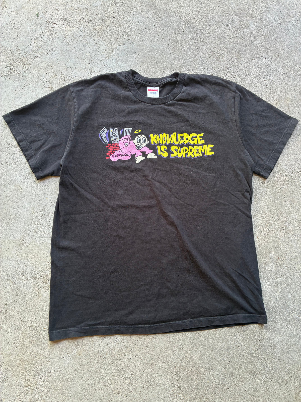 Supreme “KNOWLEDGE IS SUPREME” Tee (L)