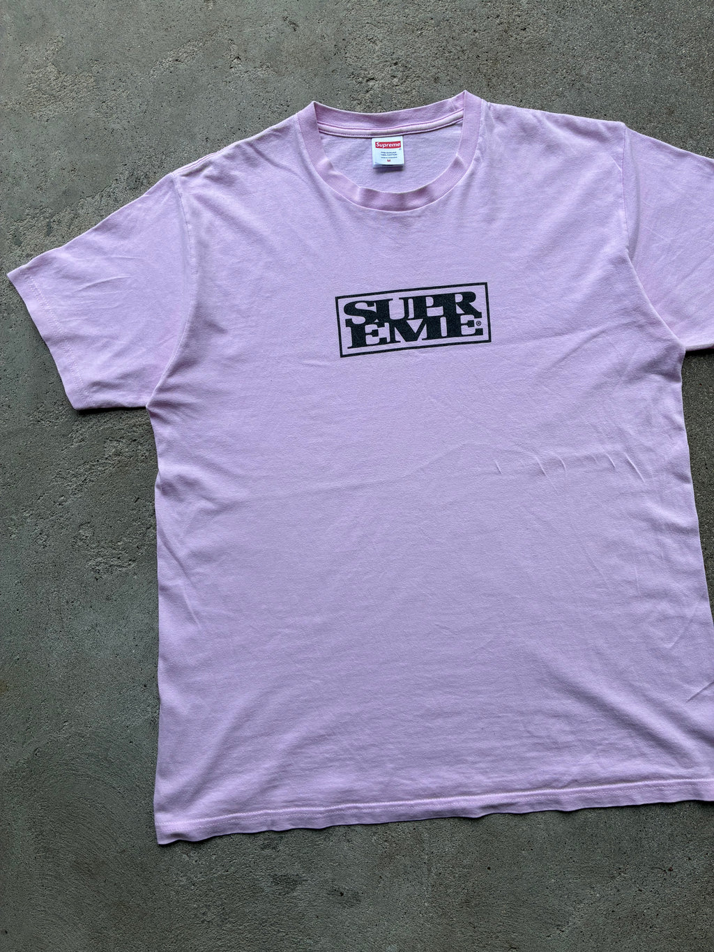 Supreme “CONNECT LIGHT PINK FW24” tee (M)