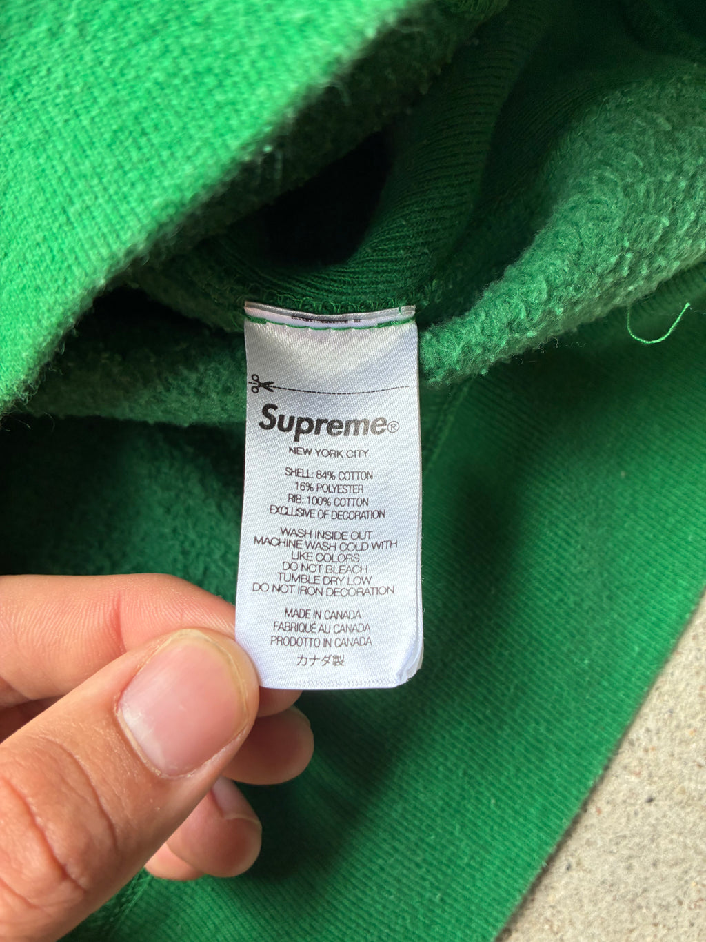 Supreme “ FW24 GREEN” Box Logo Hoodie (M)