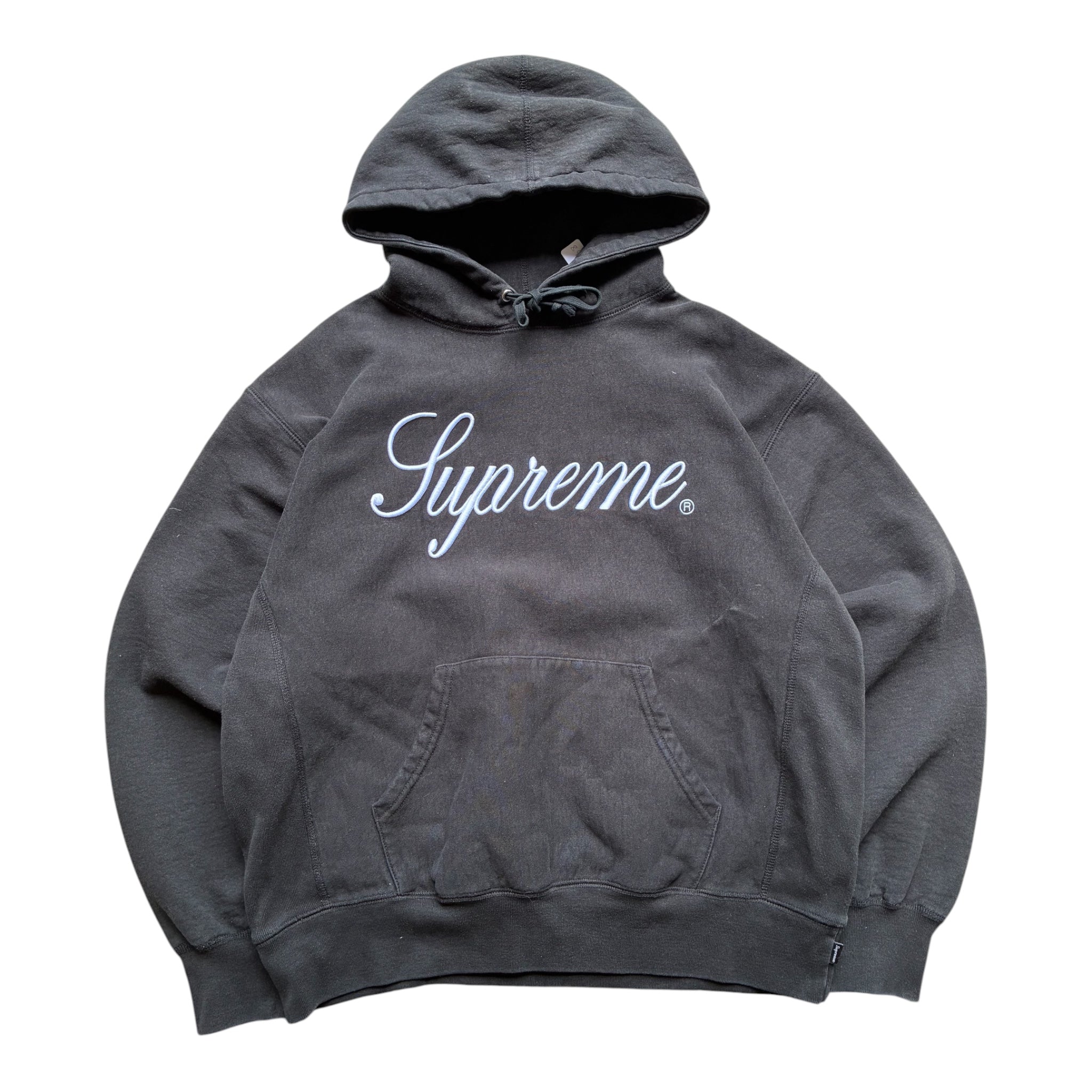 Supreme “EMBROIDERED SCRIPT” Hoodie (S)