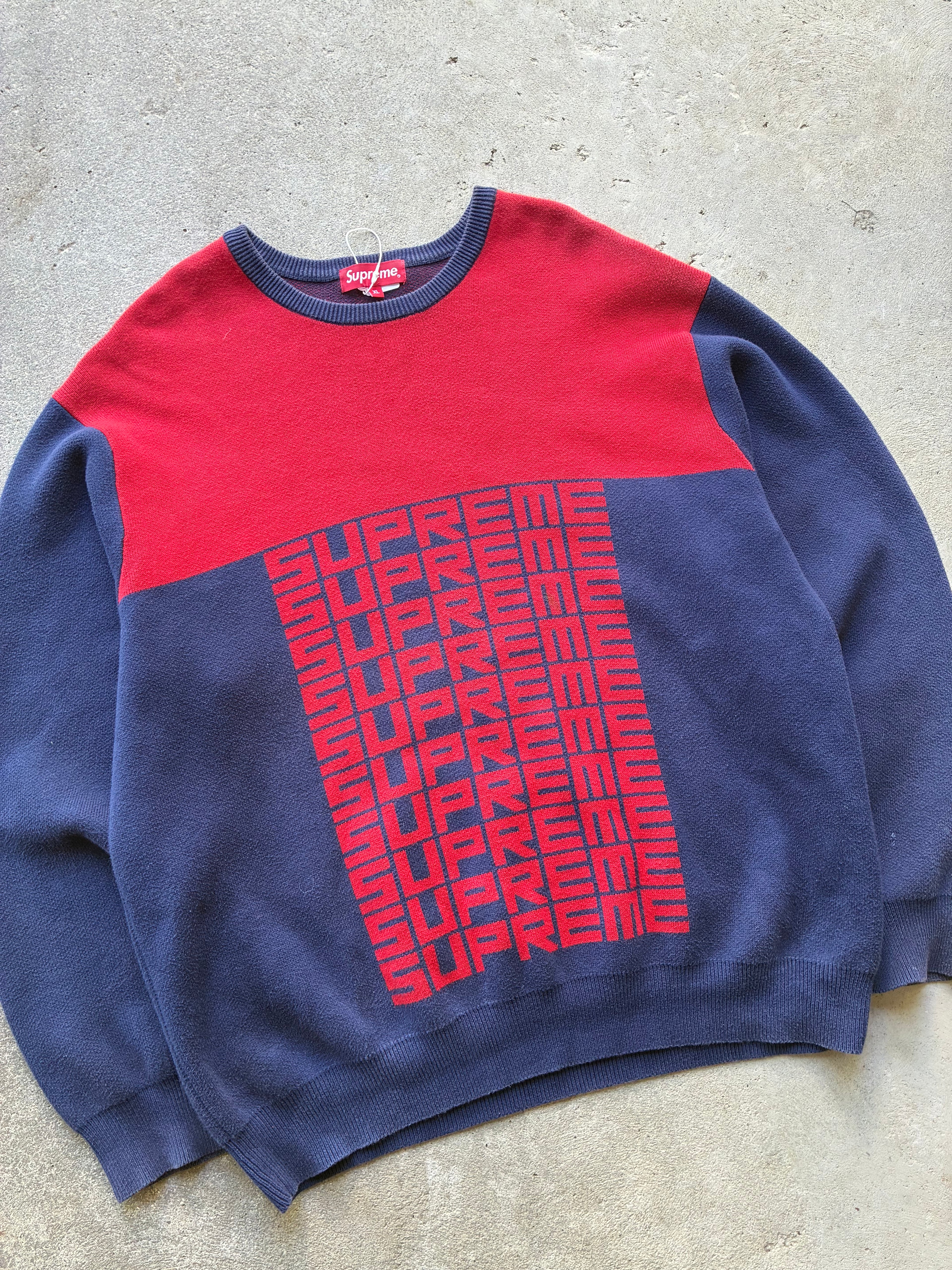 Supreme “REPEAT LOGO” Sweater (XL)