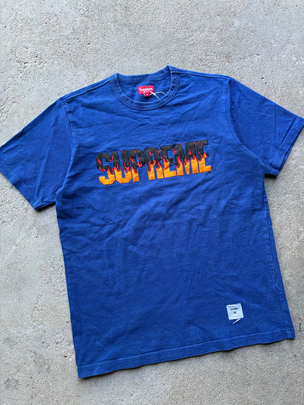 Supreme “FLAMES” Tee (M)
