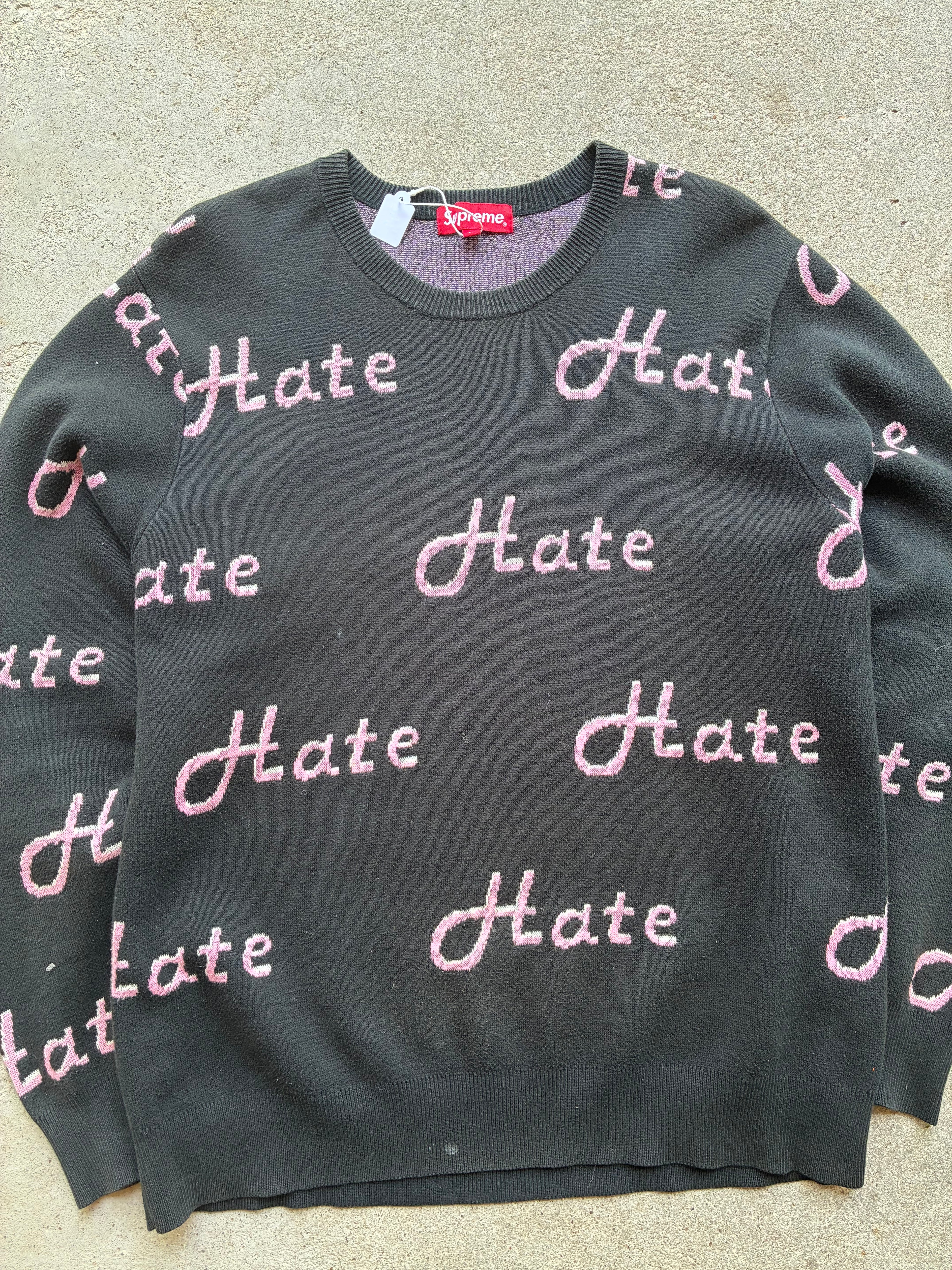 Supreme “HATE” Sweater (M)
