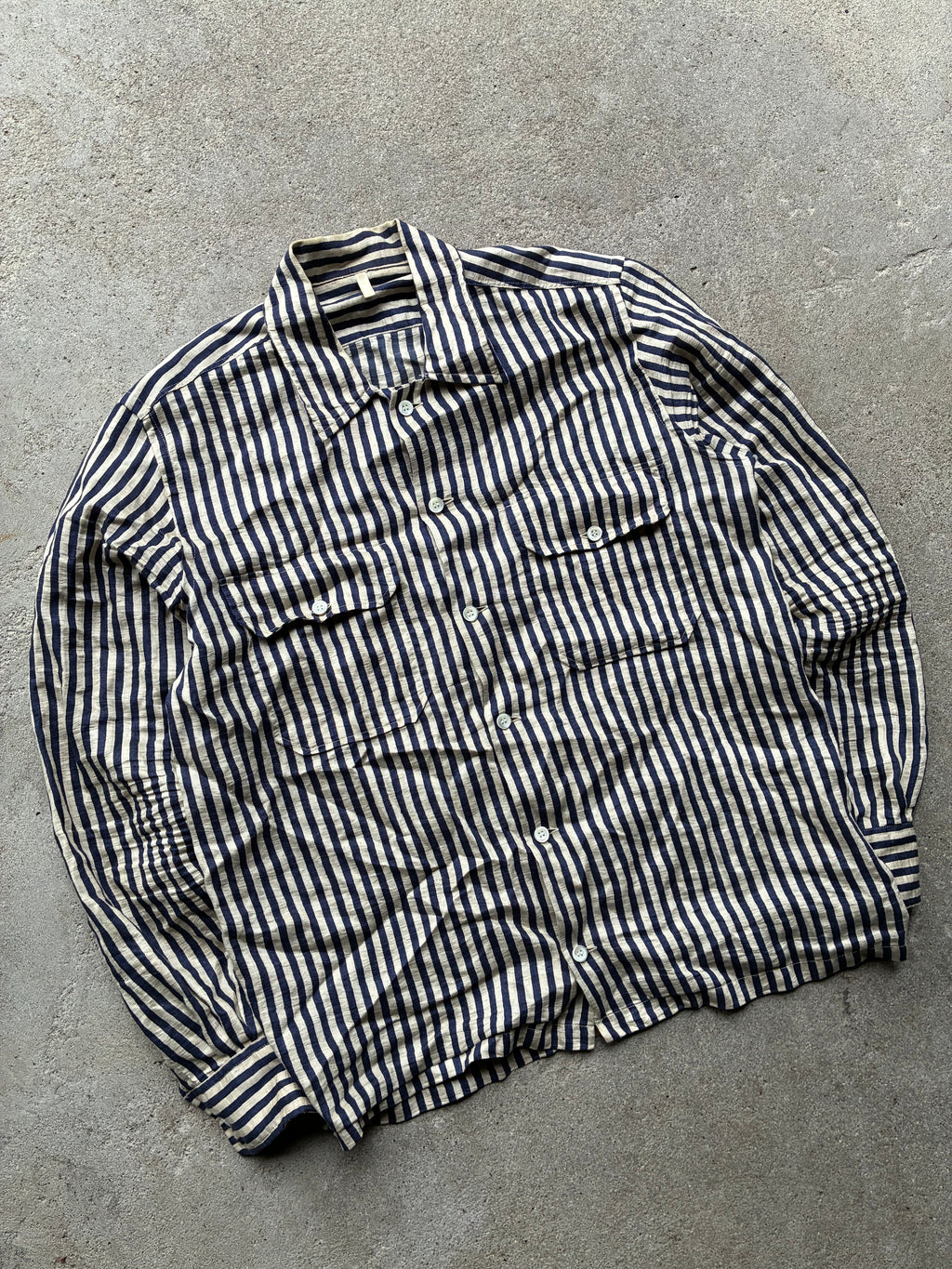 Stribet Sunflower skjorte (M-L)