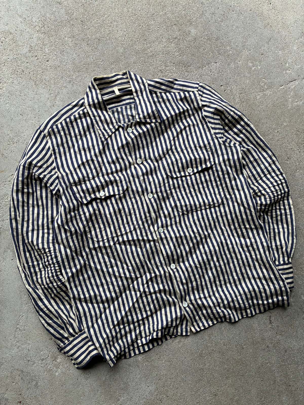 Stribet Sunflower skjorte (M-L)