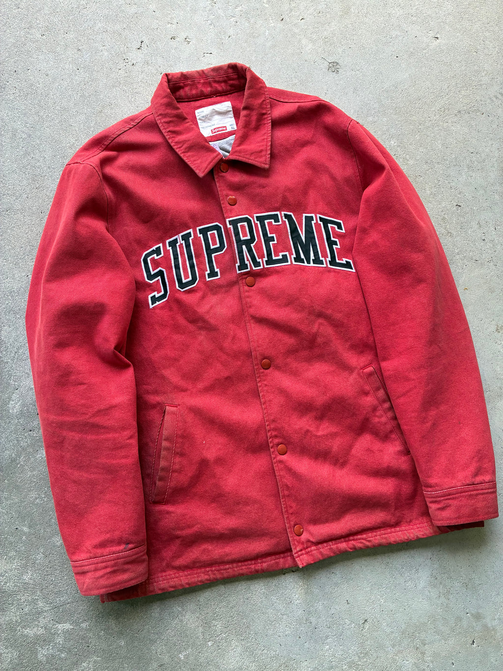 Supreme “DENIM ARC LOGO FW13” Jakke (XL)