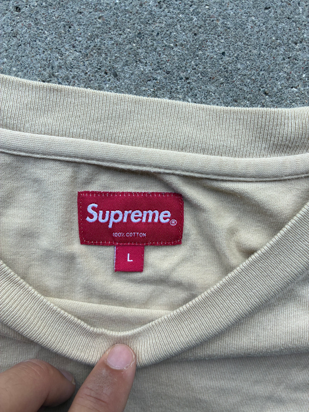 Supreme “GOLD LOGO” Long Sleeve (L)