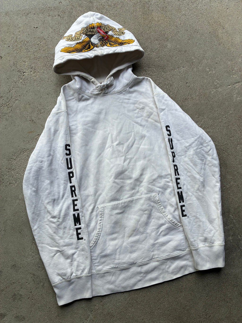 Supreme x Antihero “EAGLE” Hoodie (X-Large-Large)