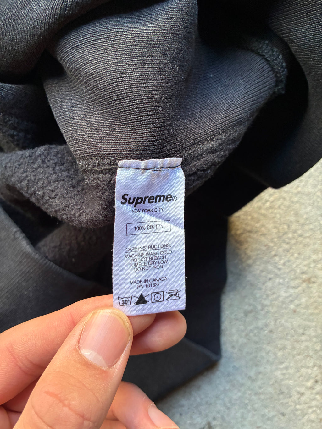 Supreme “SEQUIN LOGO” Hooded Hoodie (M)