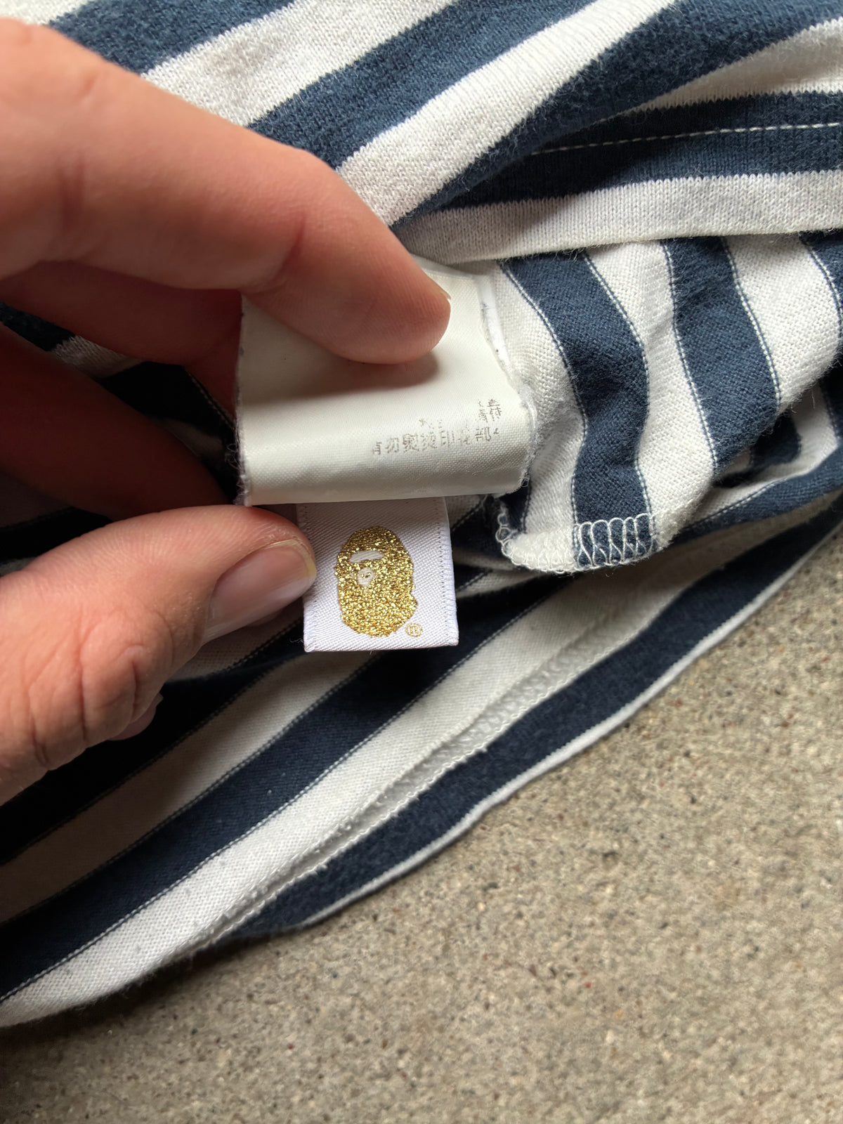 Stribet Bape Long sleeve (S)