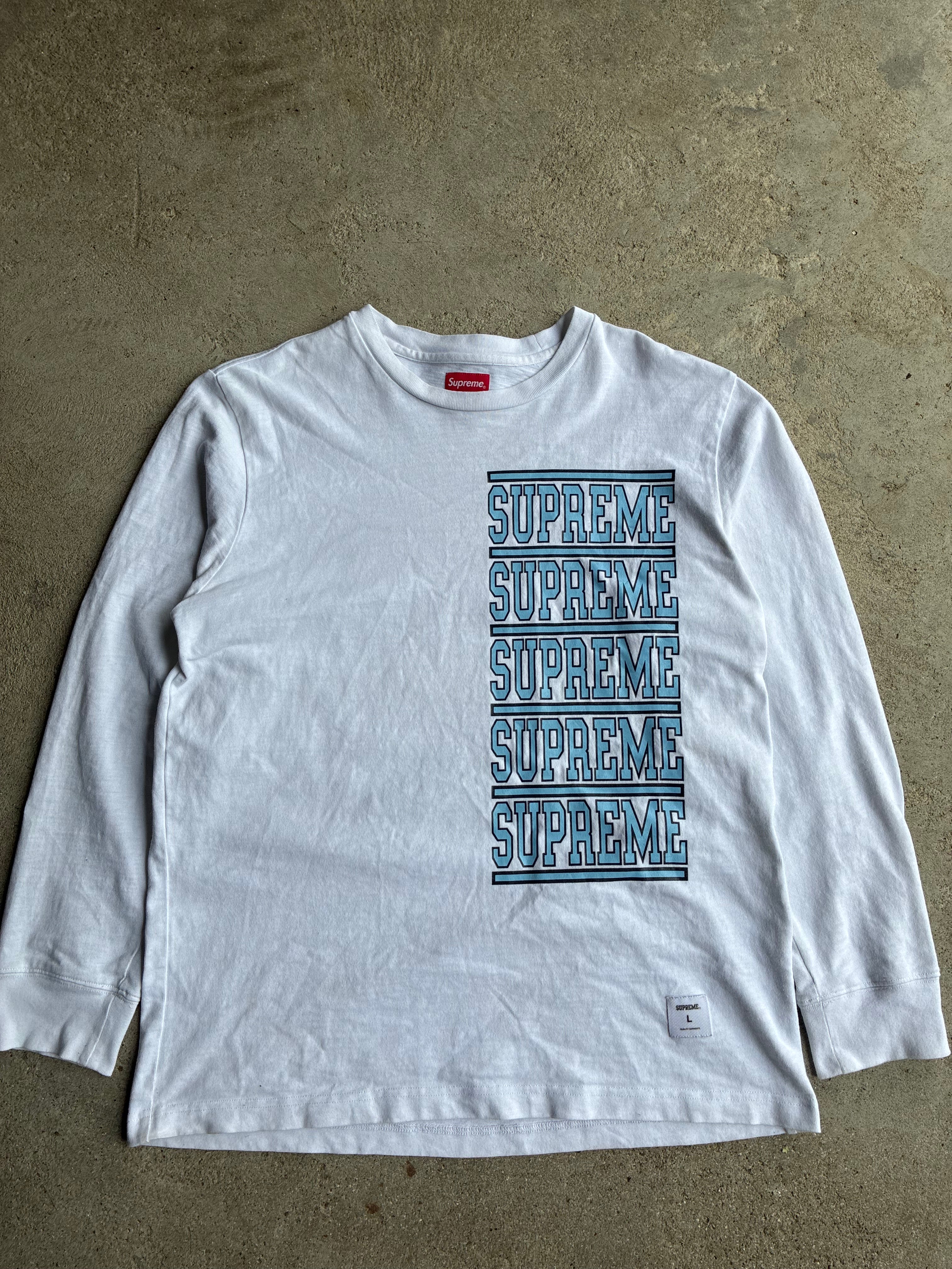 Supreme “STACKED L/S” Long Sleeve (L)
