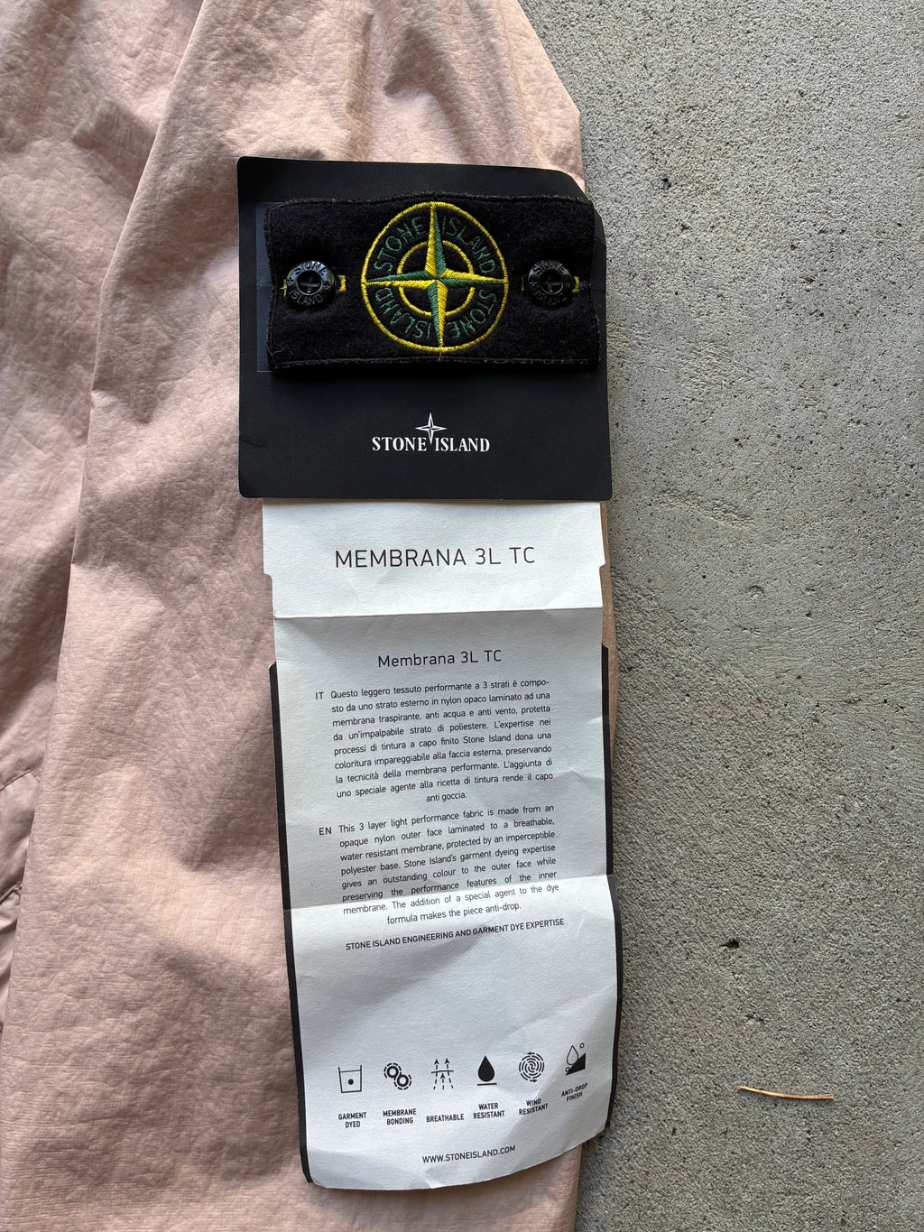 Stone Island “MEMBRANA 3L TC” Jacket (M)