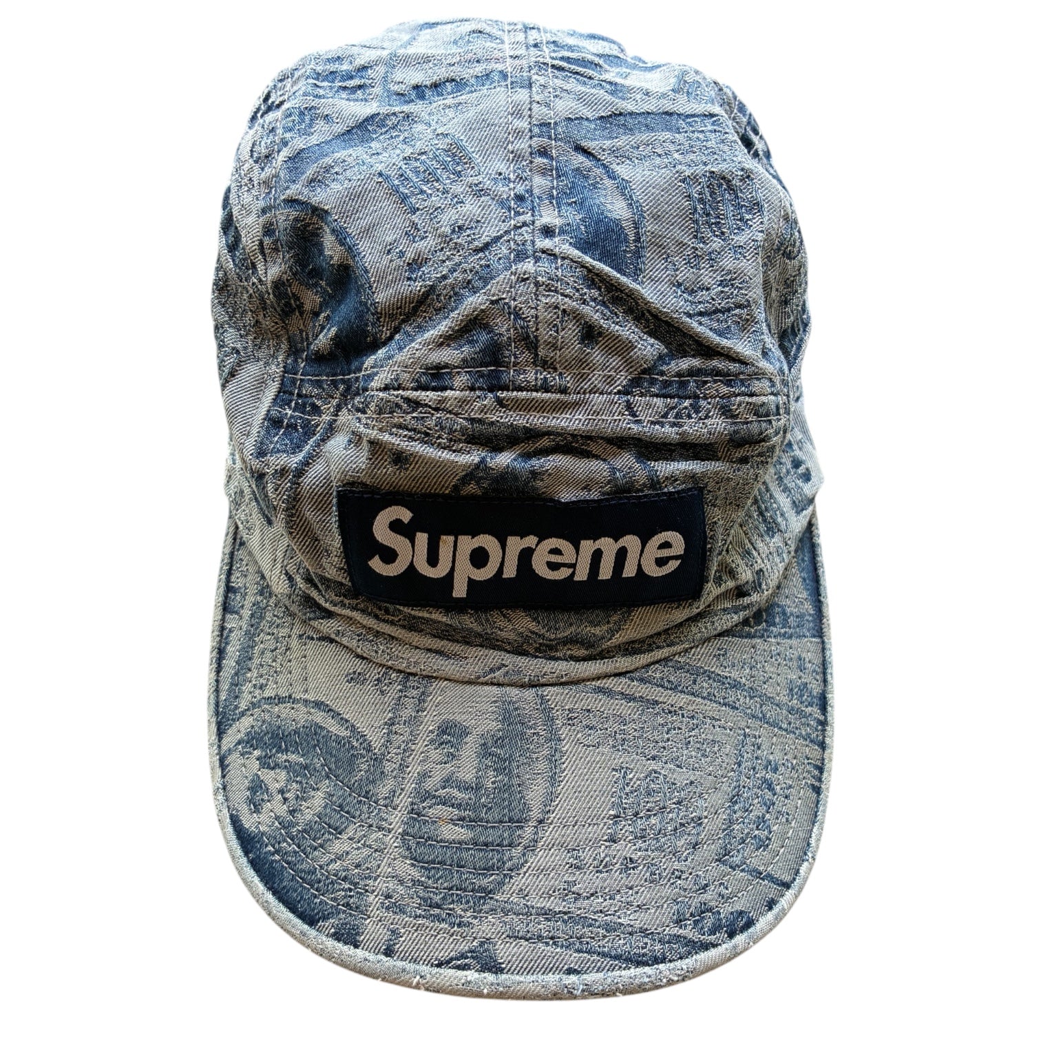 Supreme “100 DOLLAR BILL FW17” Camp Cap (Adjustable)