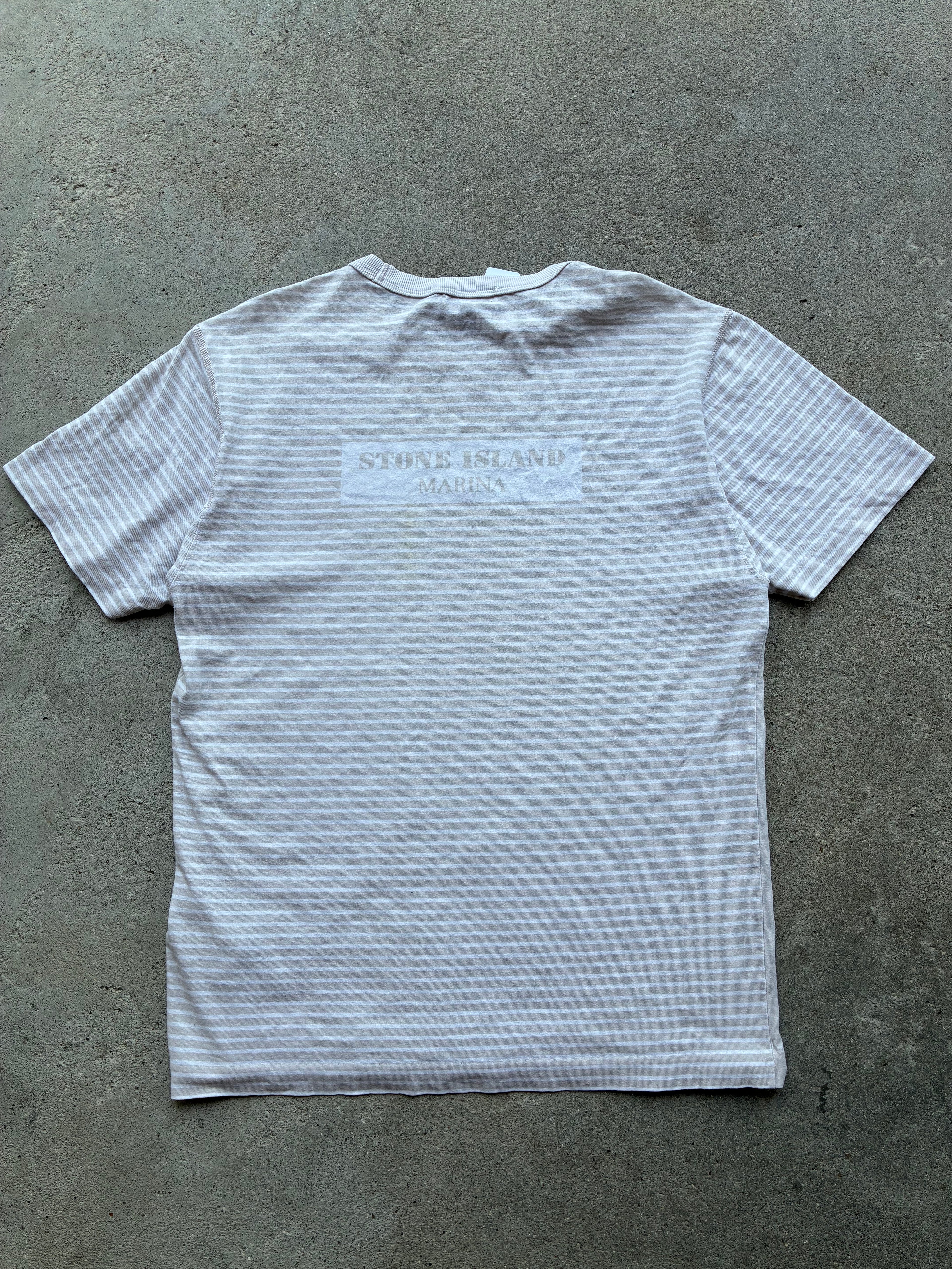Stone Island “STRIPED MARINA” Tee (M)