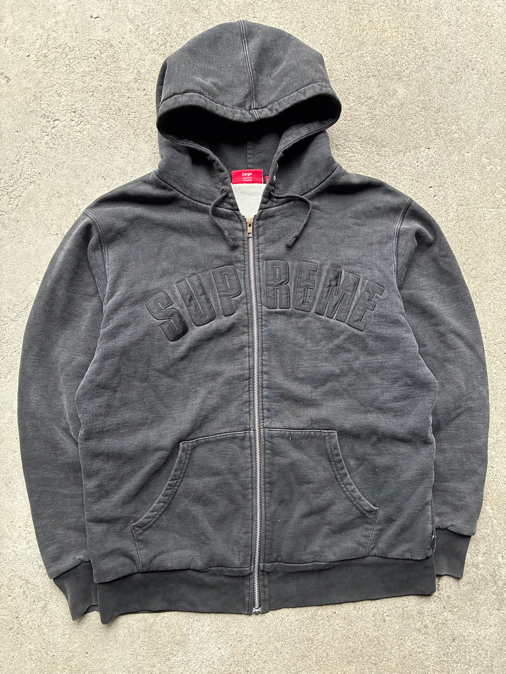 Supreme “ARC LOGO THERMAL 2009” Zip Up hoodie (L)