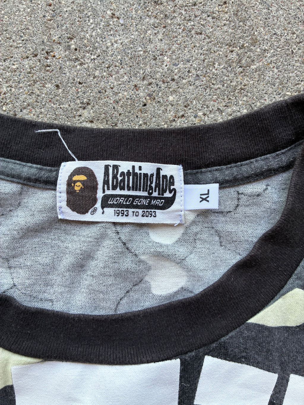 Bape “GLOW IN THE DARK CITY CAMO” T-shirt (XL)