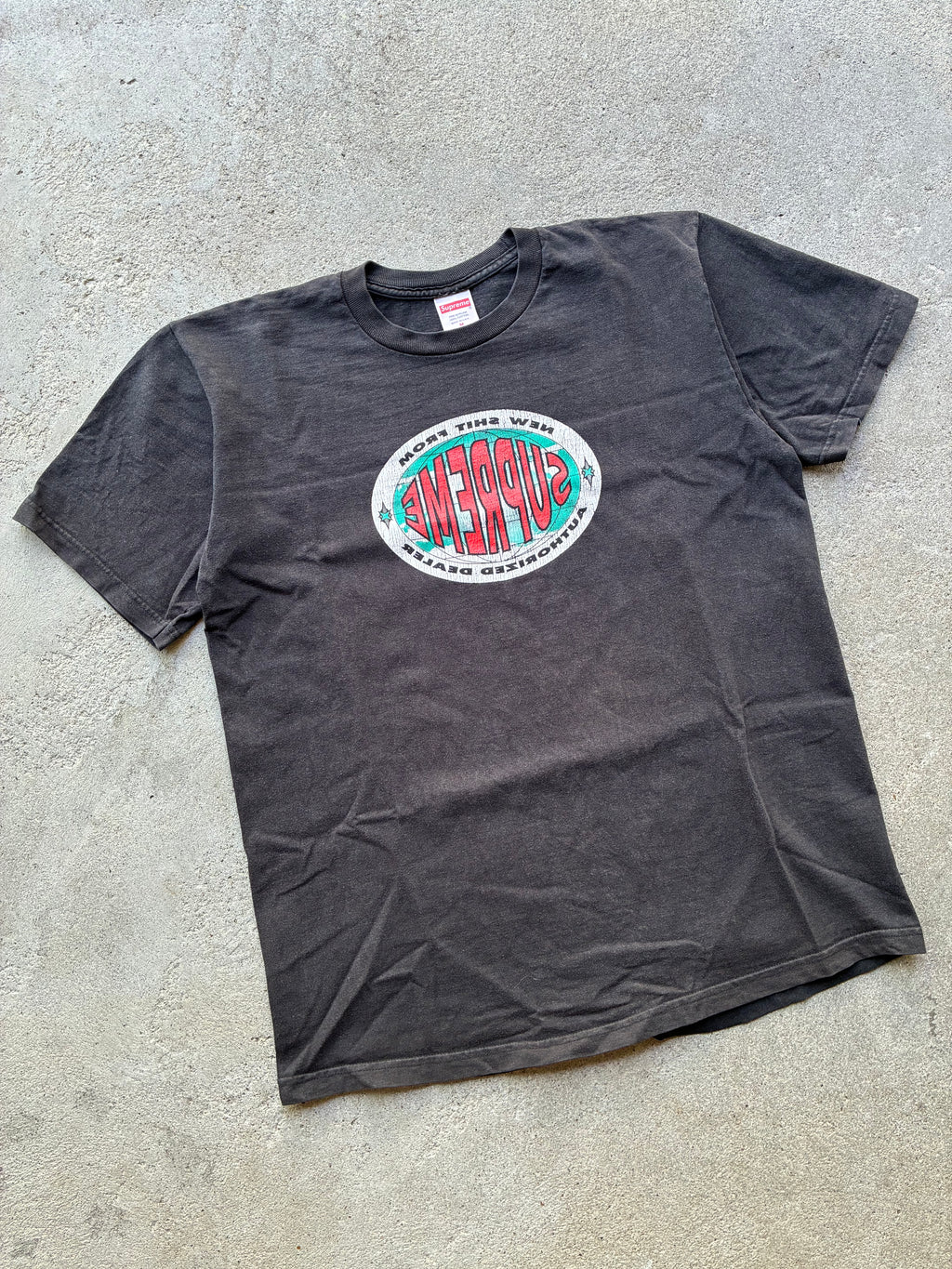 Supreme "NEW SH*T FROM AUTHORiZED DEALER” Tee (M)