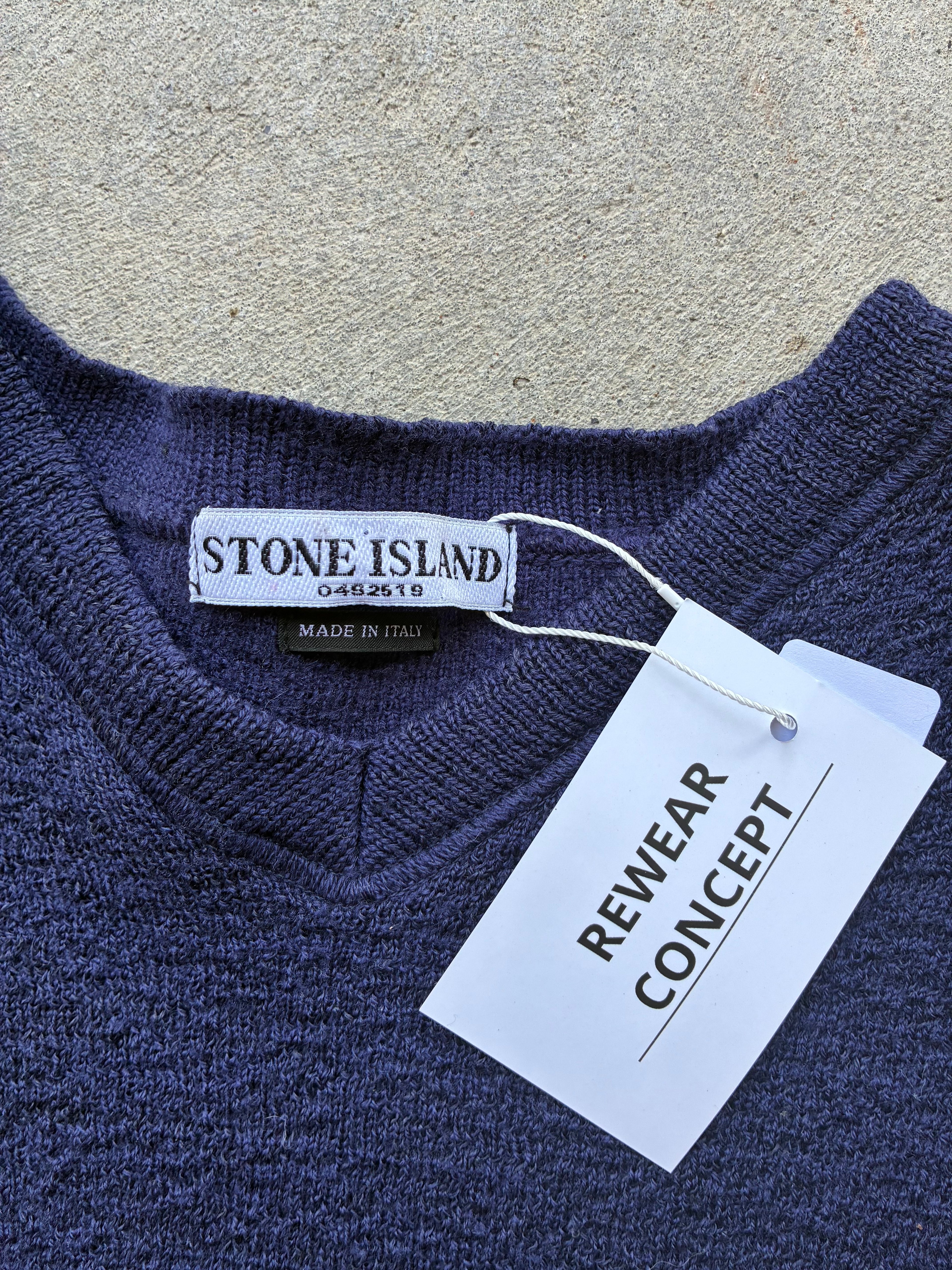Stone Island (VINTAGE NAVY) sweater (S)