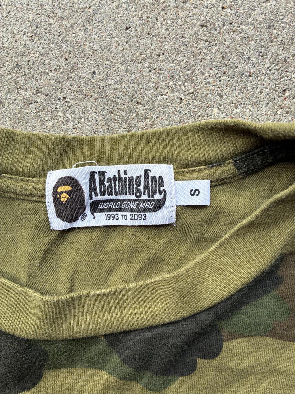 Vintage camo Bape Long Sleeve (S)